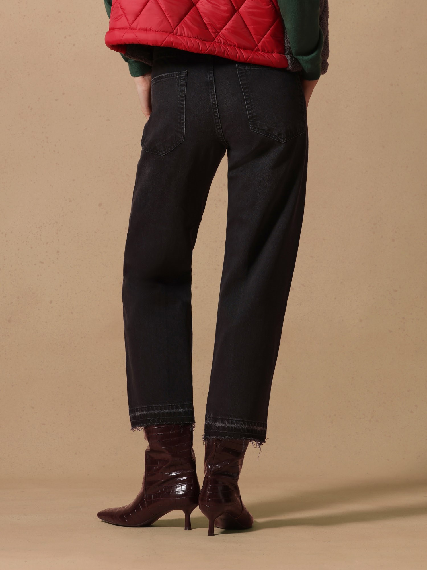 Ballantyne BLACK DENIM JEANS WITH RAW-CUT HEM - COD. BLT172 UCTYY 15517