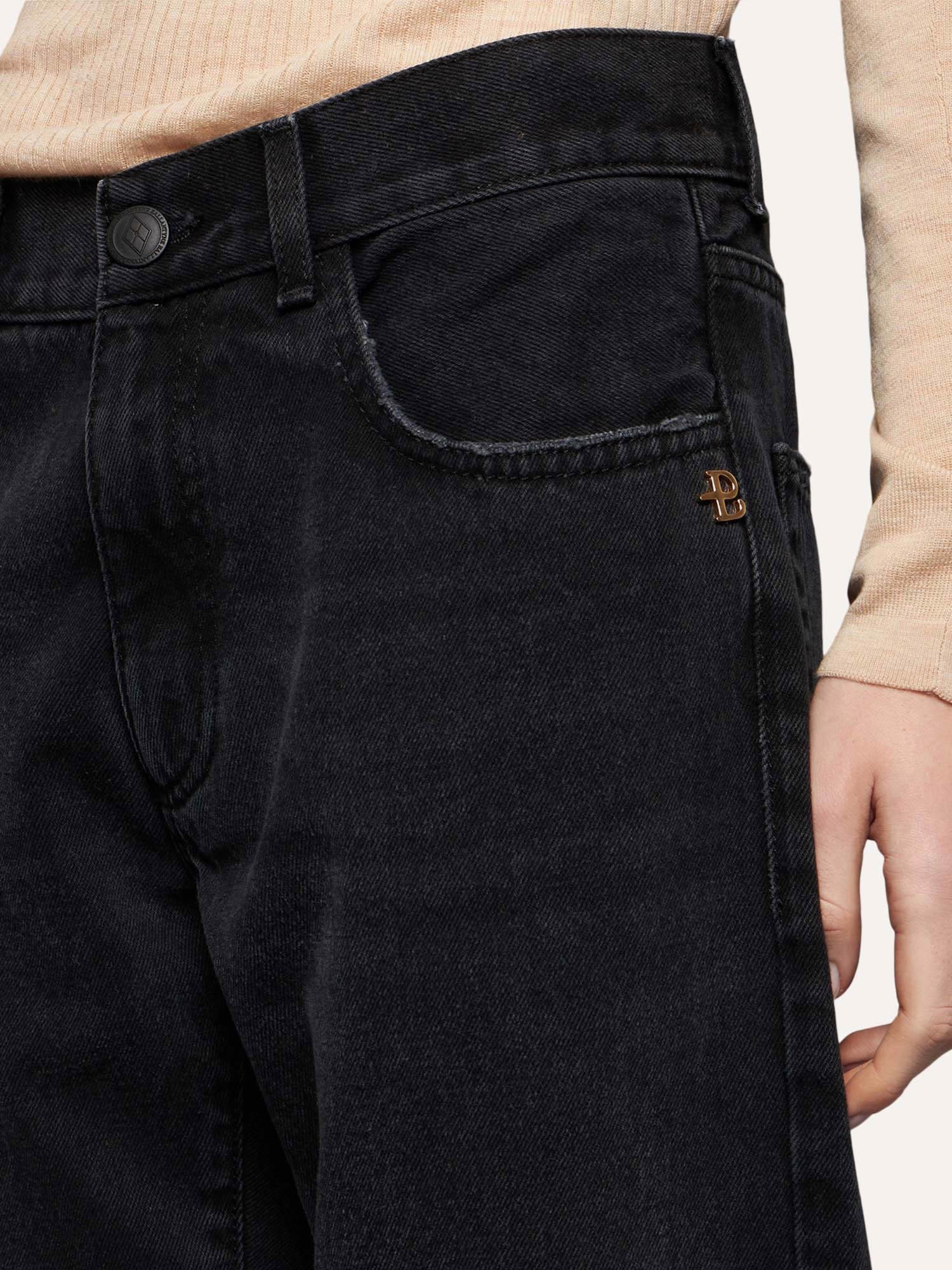Ballantyne BLACK DENIM JEANS WITH RAW-CUT HEM - COD. BLT172 UCTYY 15517