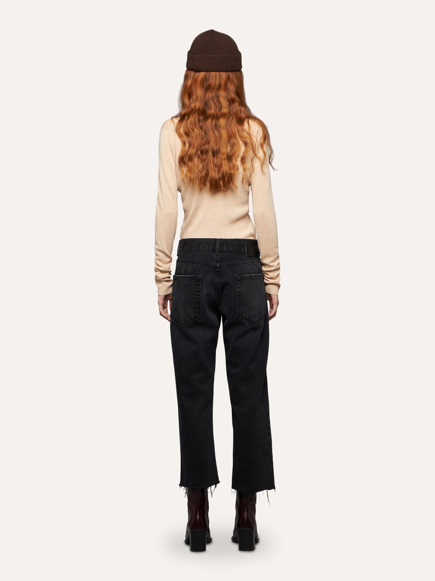 Ballantyne BLACK DENIM JEANS WITH RAW-CUT HEM - COD. BLT172 UCTYY 15517