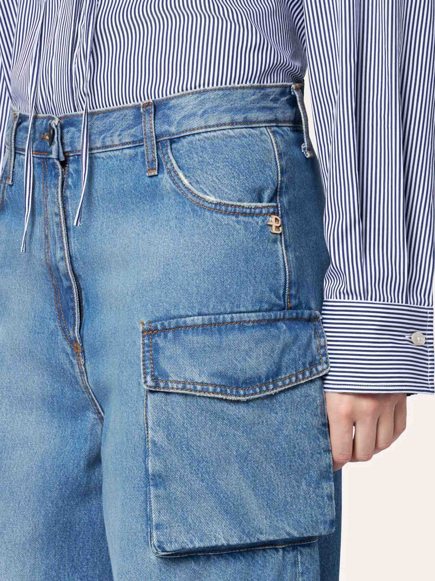 Ballantyne LOW WAIST CARGOS IN DENIM - COD. BLT174 UCTDF 13084