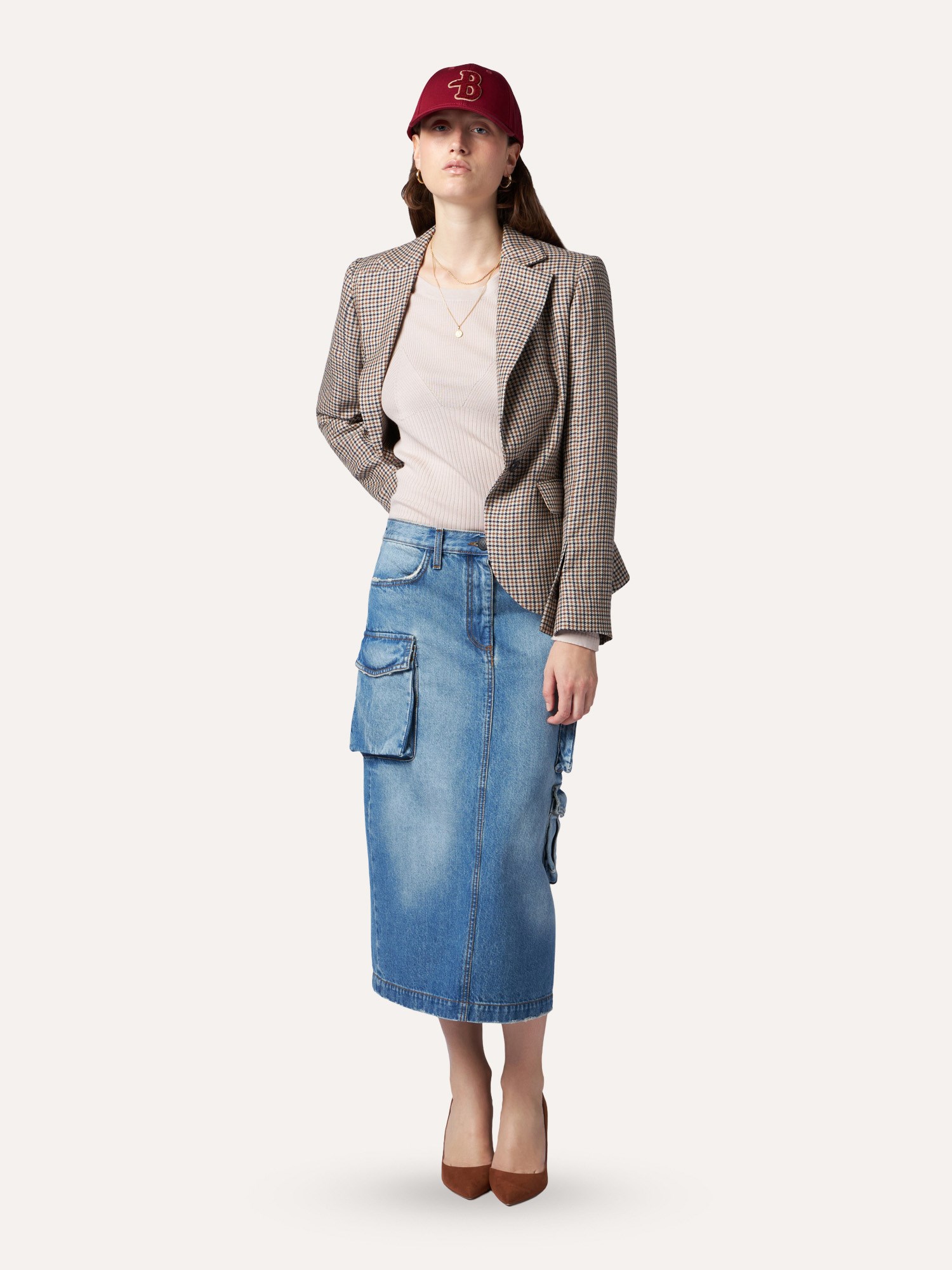 Ballantyne DENIM CARGO SKIRT - COD. BLGS42 UCTDF 13785
