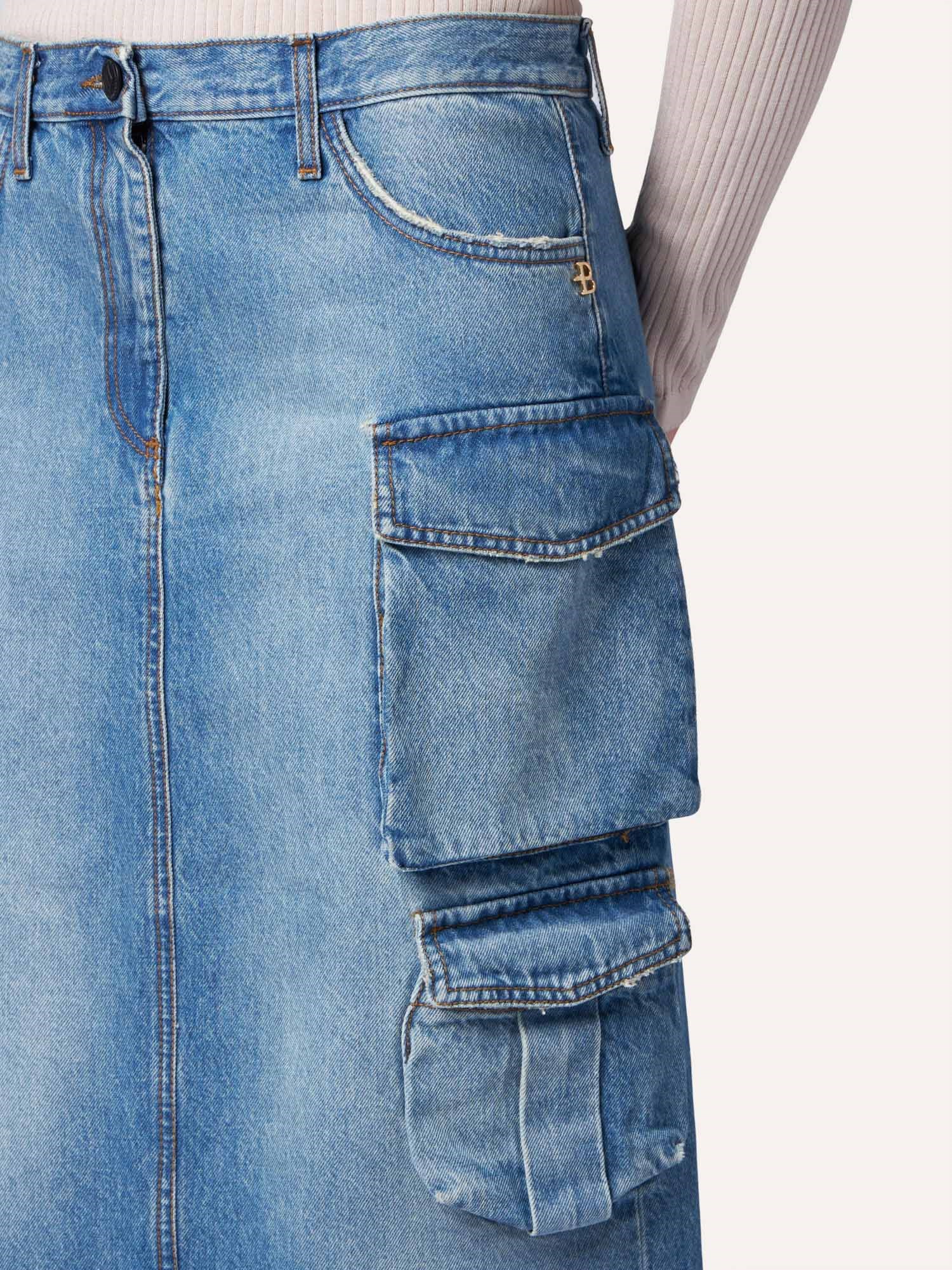 Ballantyne DENIM CARGO SKIRT - COD. BLGS42 UCTDF 13785