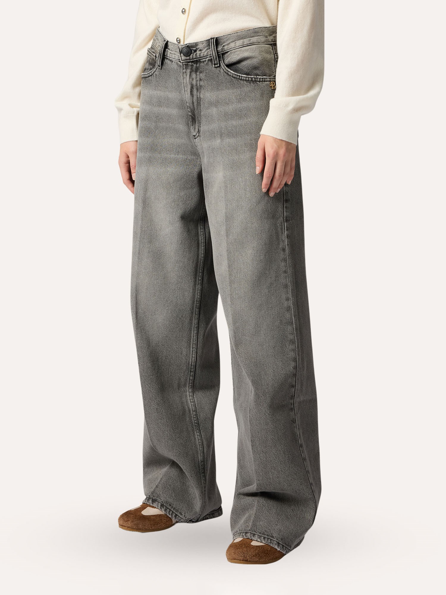 Ballantyne WOMEN'S BOYFRIEND JEANS IN PURE COTTON - COD. BLT198 UCT33 15103