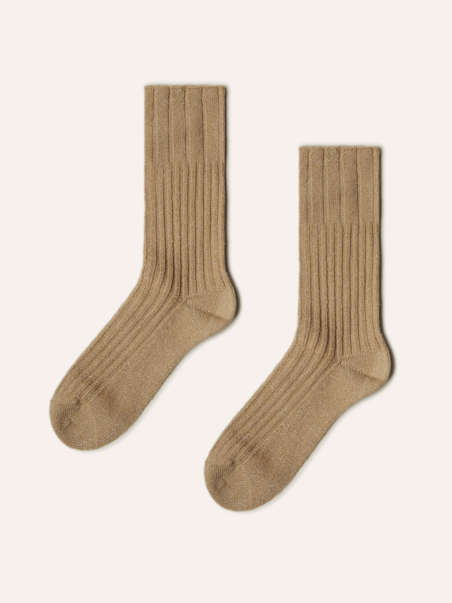 Ballantyne MULTICOLOUR RIBBED COTTON AND LAMÉ SOCKS - COD. BLX030 12C88 14057