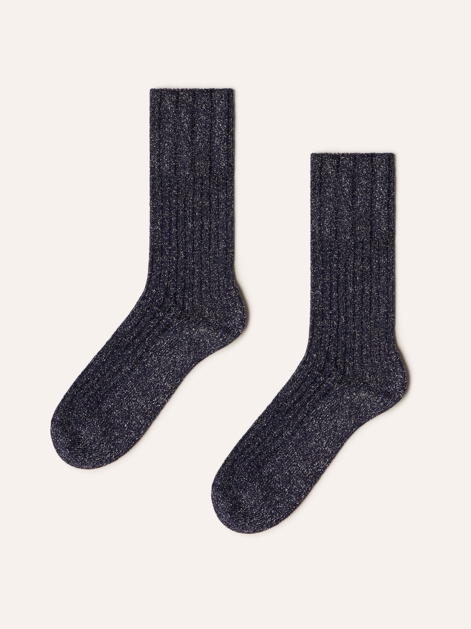 Ballantyne MULTICOLOUR RIBBED COTTON AND LAMÉ SOCKS - COD. BLX030 12C88 13777