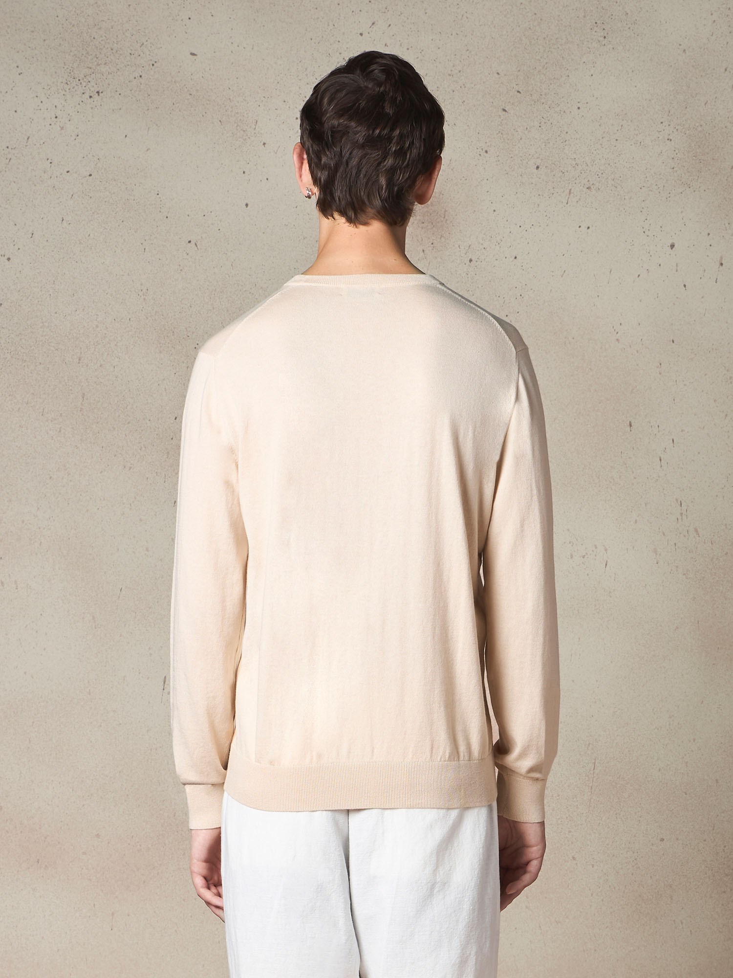Ballantyne R NECK JUMPER WITH DIAMOND PATTERN - COD. B2P000 14CA8 94144