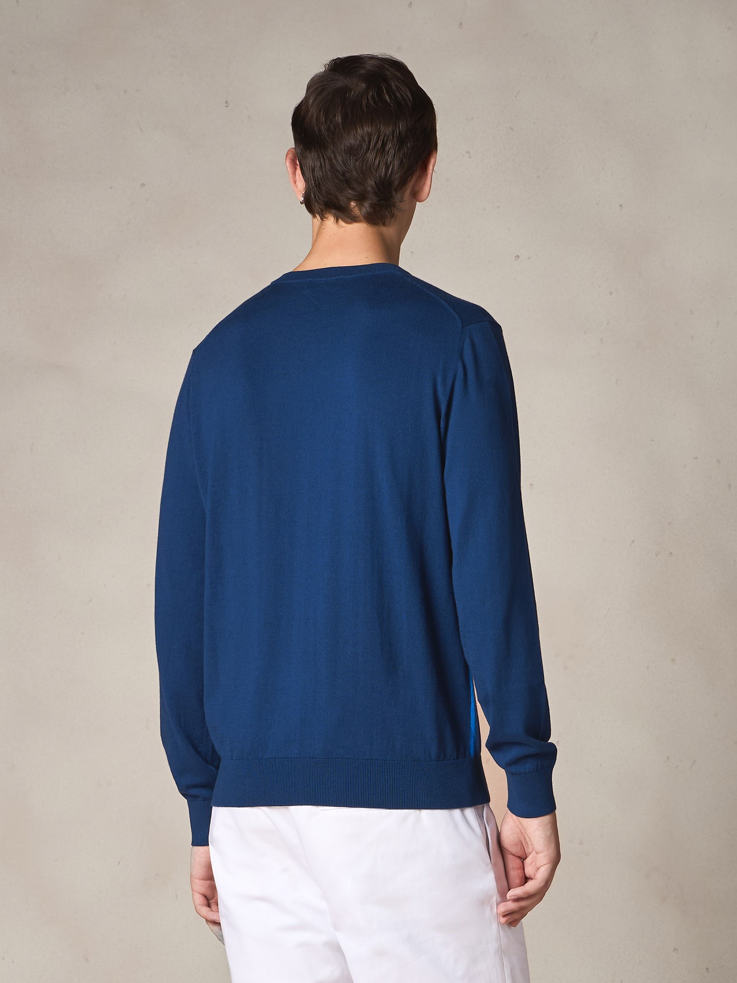 Ballantyne ROMBO CLASSICO GIROCOLLO IN COTONE E CASHMERE - COD. B2P000 14CA8 93885