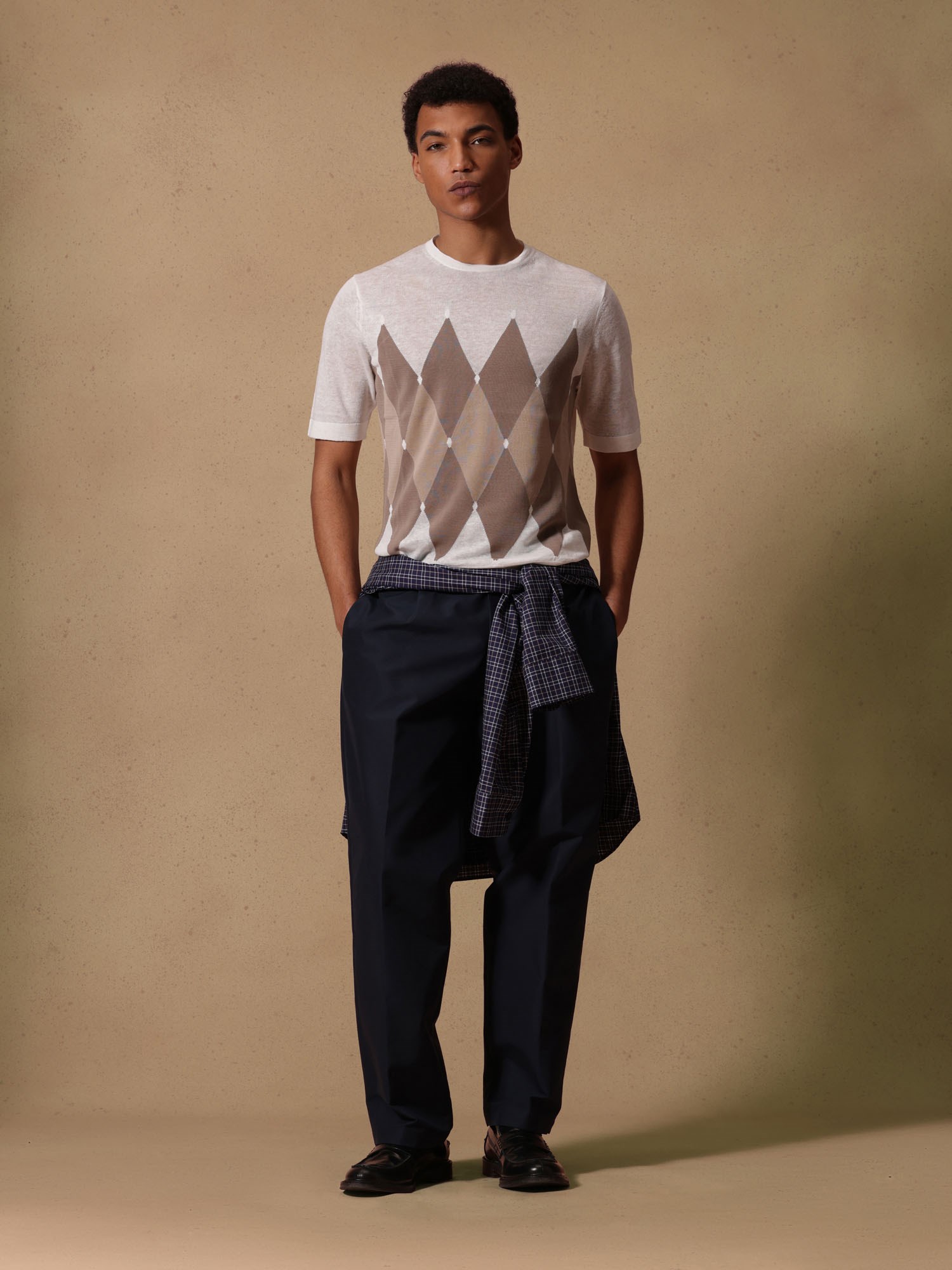 Ballantyne T-SHIRT WITH DIAMOND PATTERN - COD. B2W025 14L20 98231