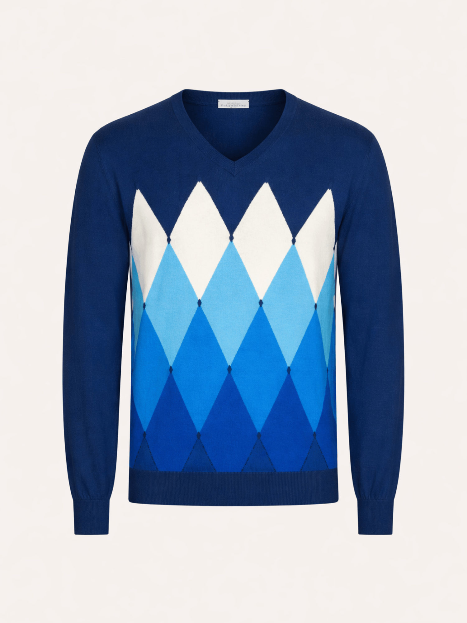 Ballantyne V NECK JUMPER WITH DIAMOND PATTERN - COD. B2P001 14CA8 93885