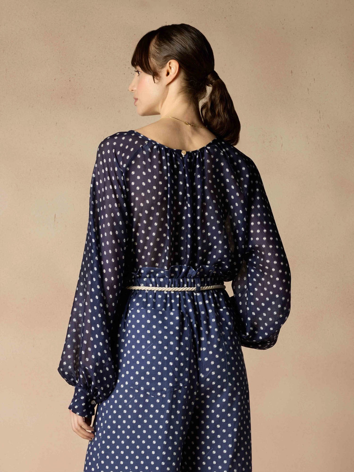 Ballantyne 100% SILK POLKA DOT SHIRT - COD. BLH166 SSI84 73519