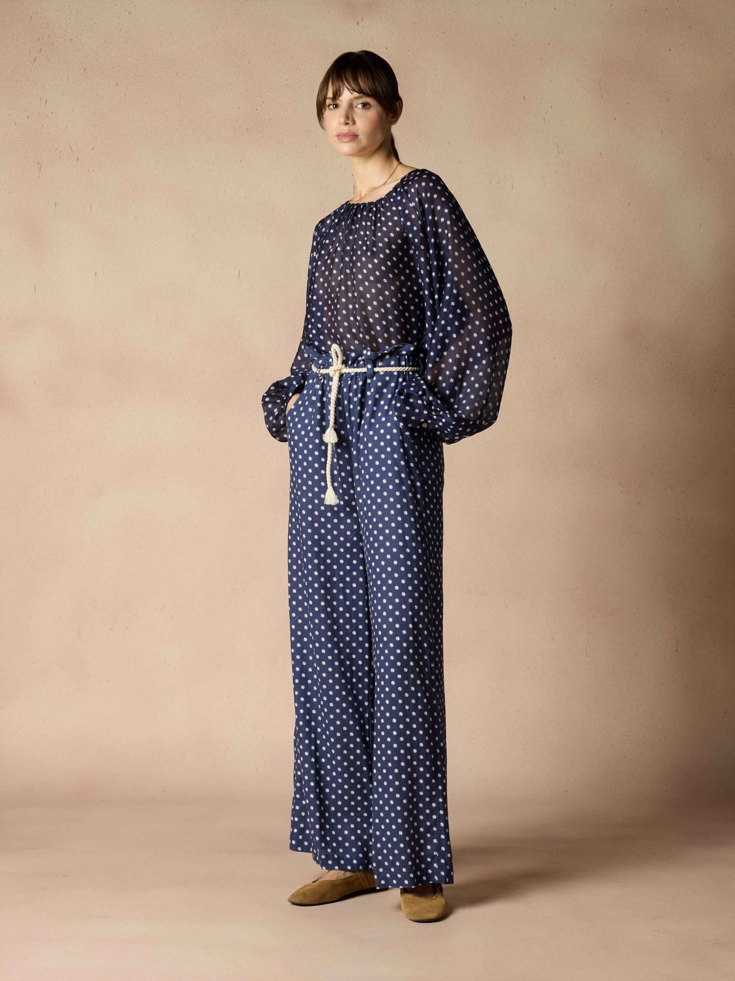 Ballantyne 100% SILK POLKA DOT SHIRT - COD. BLH166 SSI84 73519