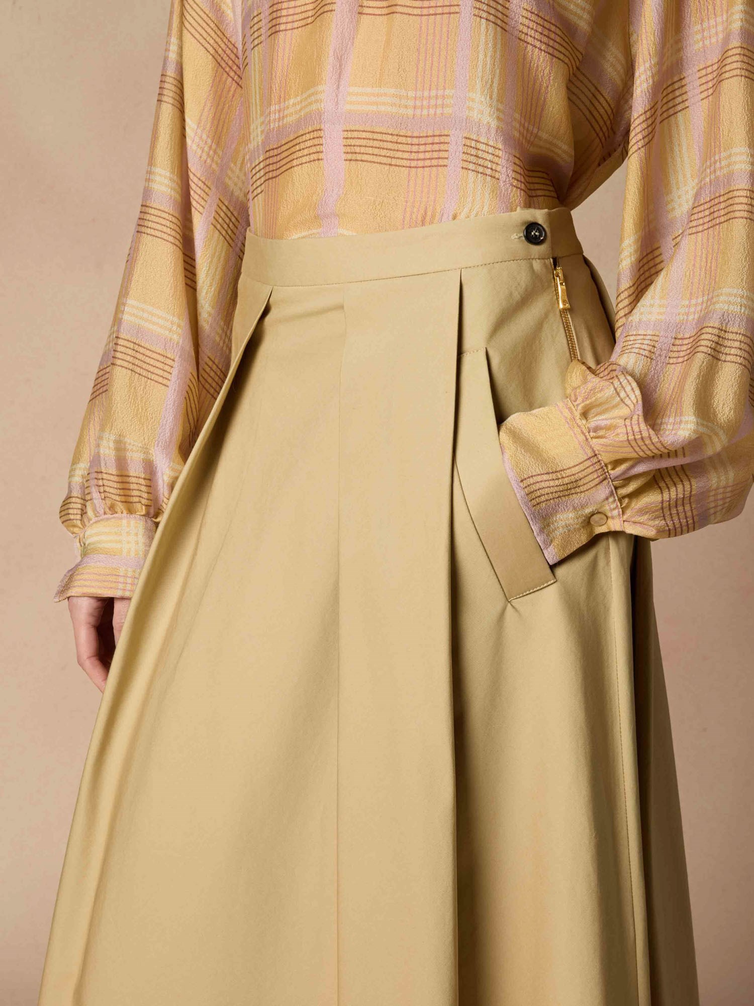 Ballantyne COTTON GABARDINE MIDI SKIRT - COD. BLG170 UCETF 14043