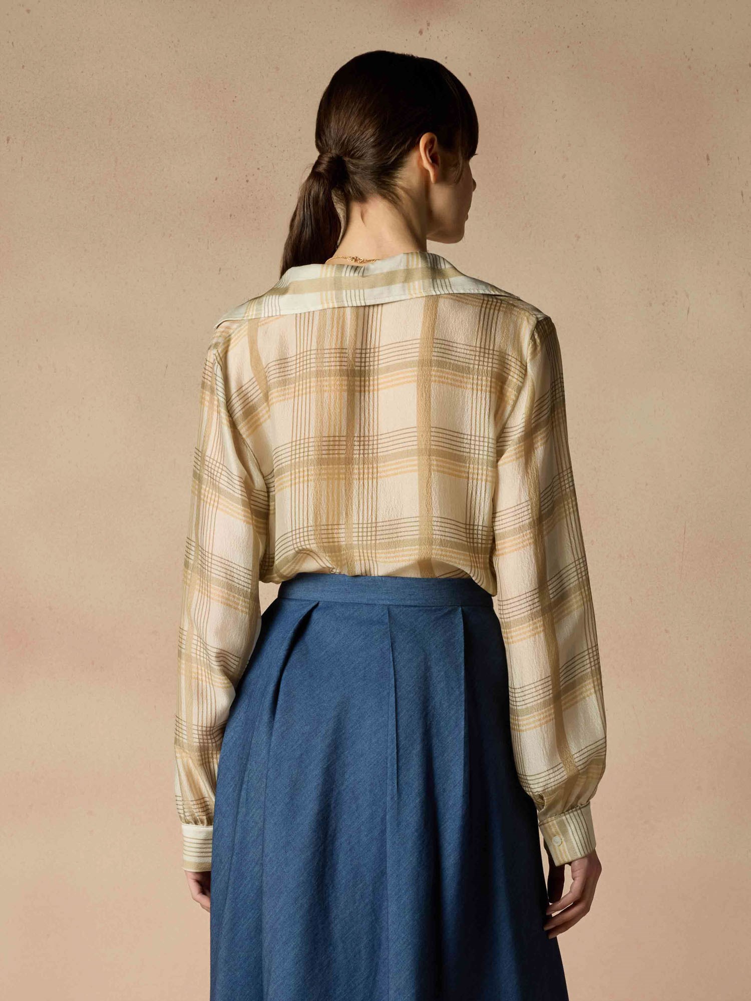 Ballantyne EXCLUSIVE CHECK DESIGN SILK SHIRT - COD. BLH199 SSI85 72529