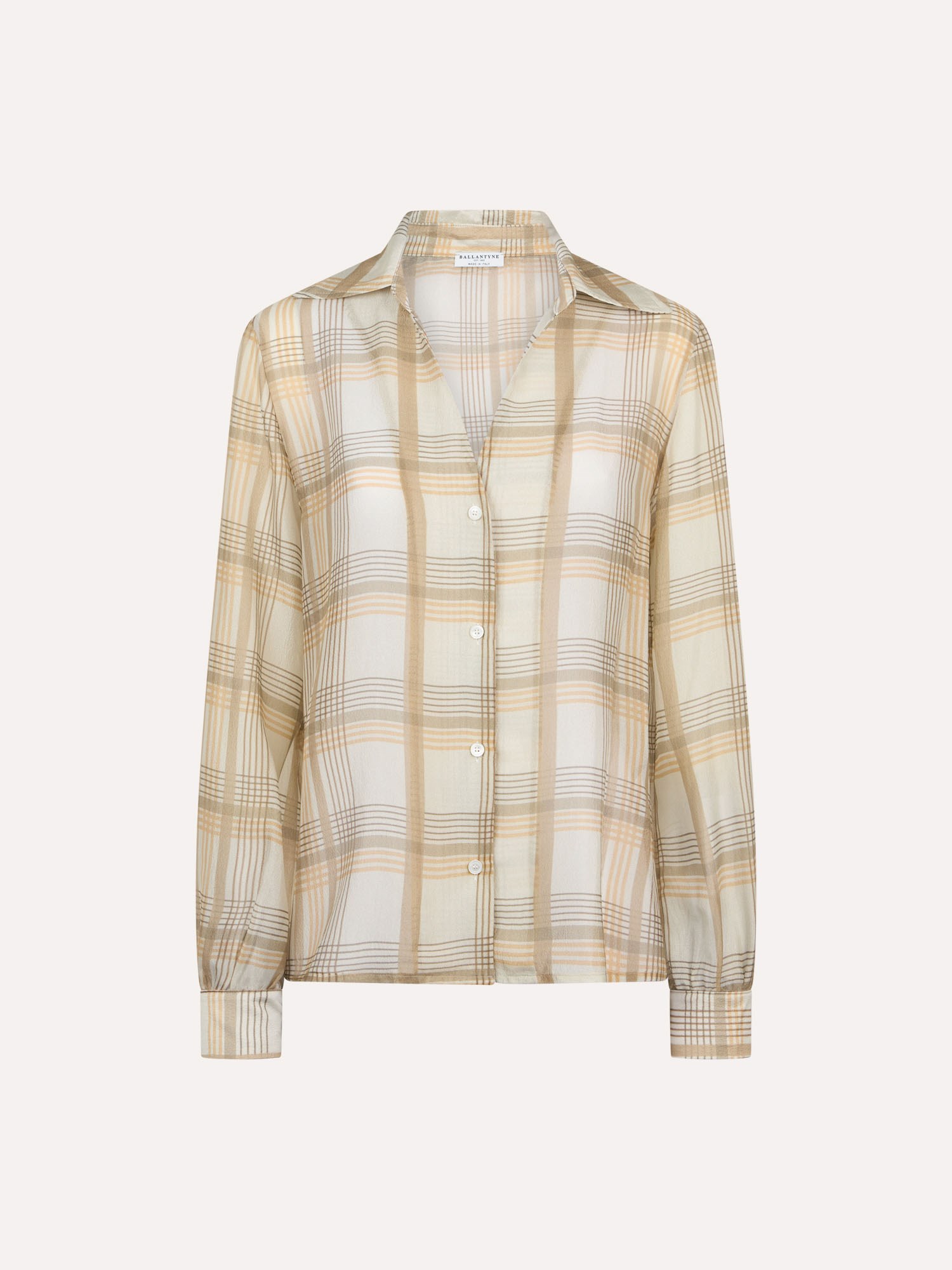 Ballantyne EXCLUSIVE CHECK DESIGN SILK SHIRT - COD. BLH199 SSI85 72529