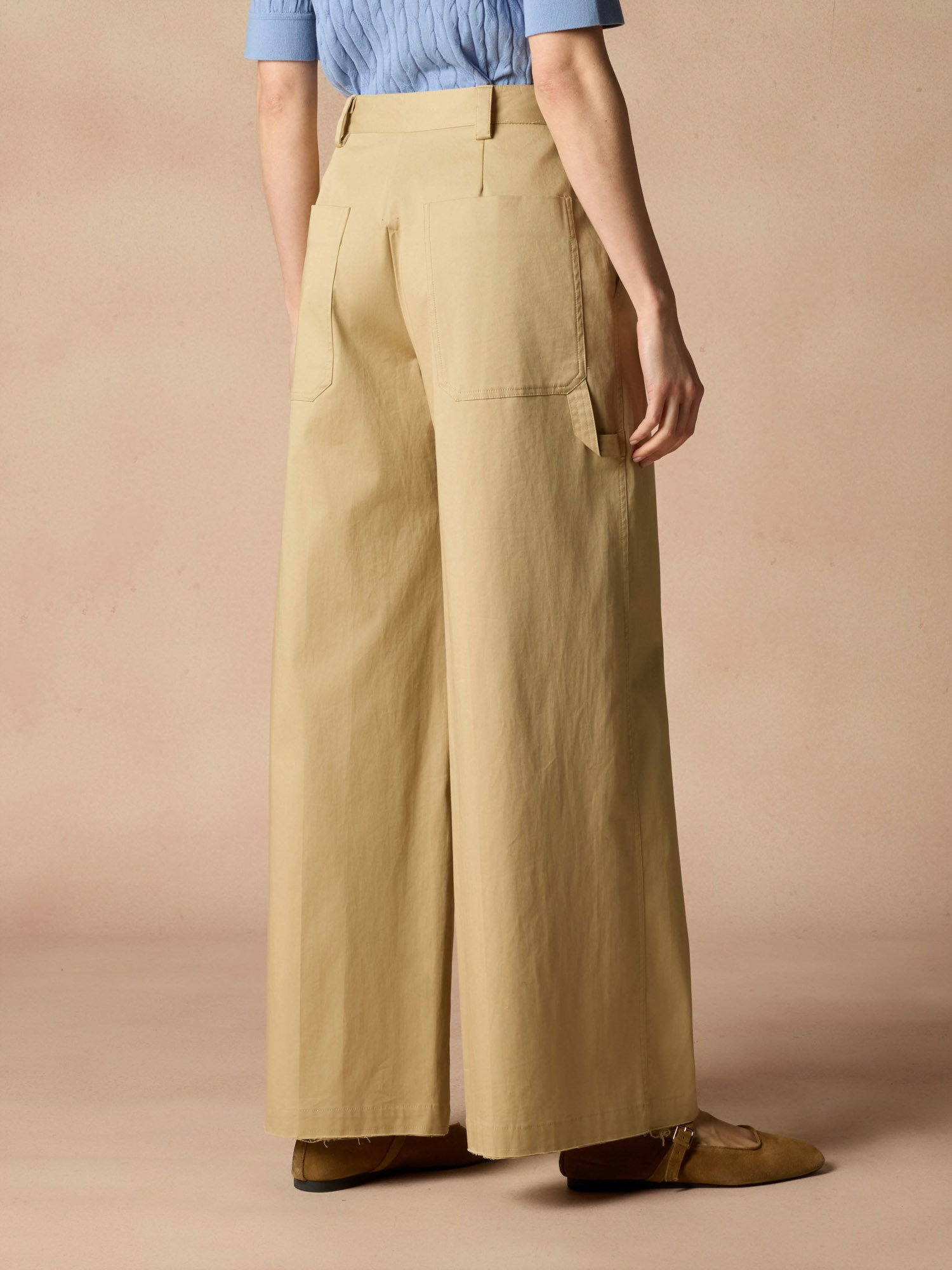 Ballantyne PALAZZO TROUSERS IN COTTON GABARDINE - COD. BLT207 UCETF 14043