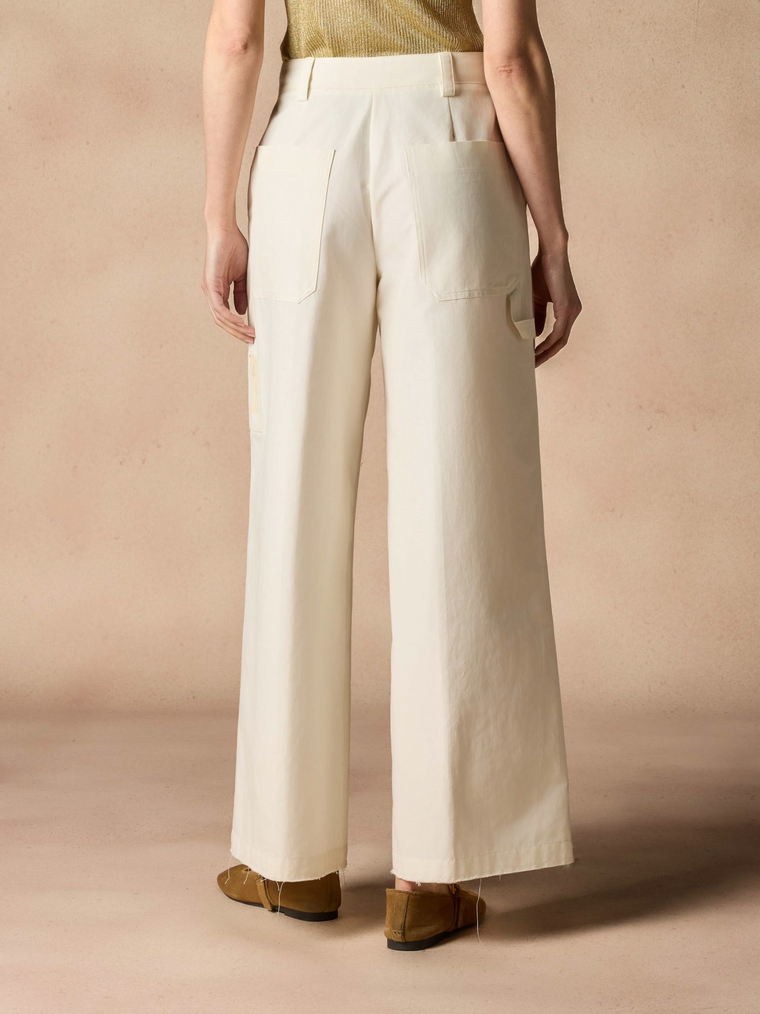 Ballantyne PALAZZO TROUSERS IN COTTON SILK - COD. BLT207 UCS00 10142