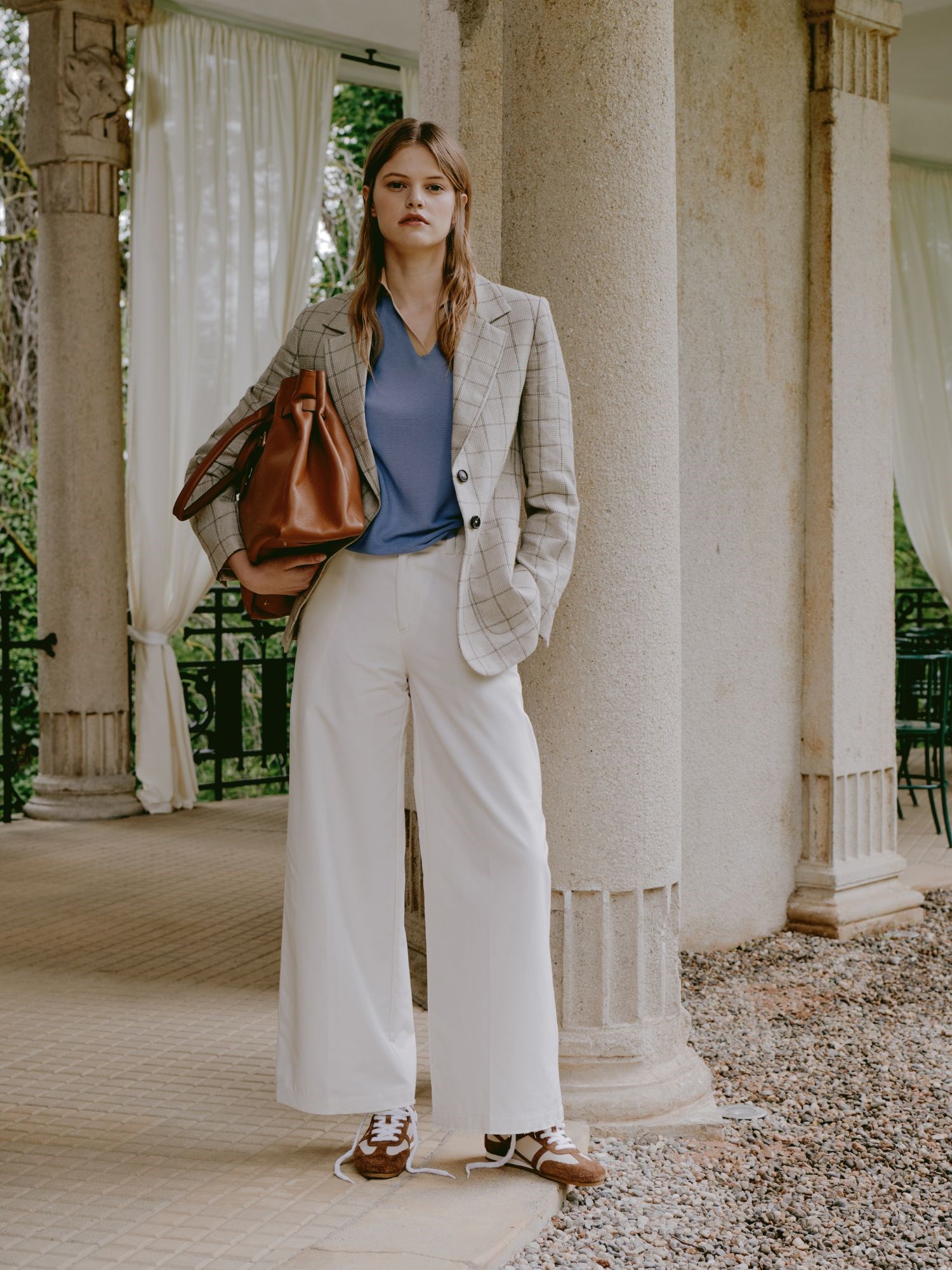 Ballantyne PALAZZO TROUSERS IN COTTON SILK - COD. BLT207 UCS00 10142