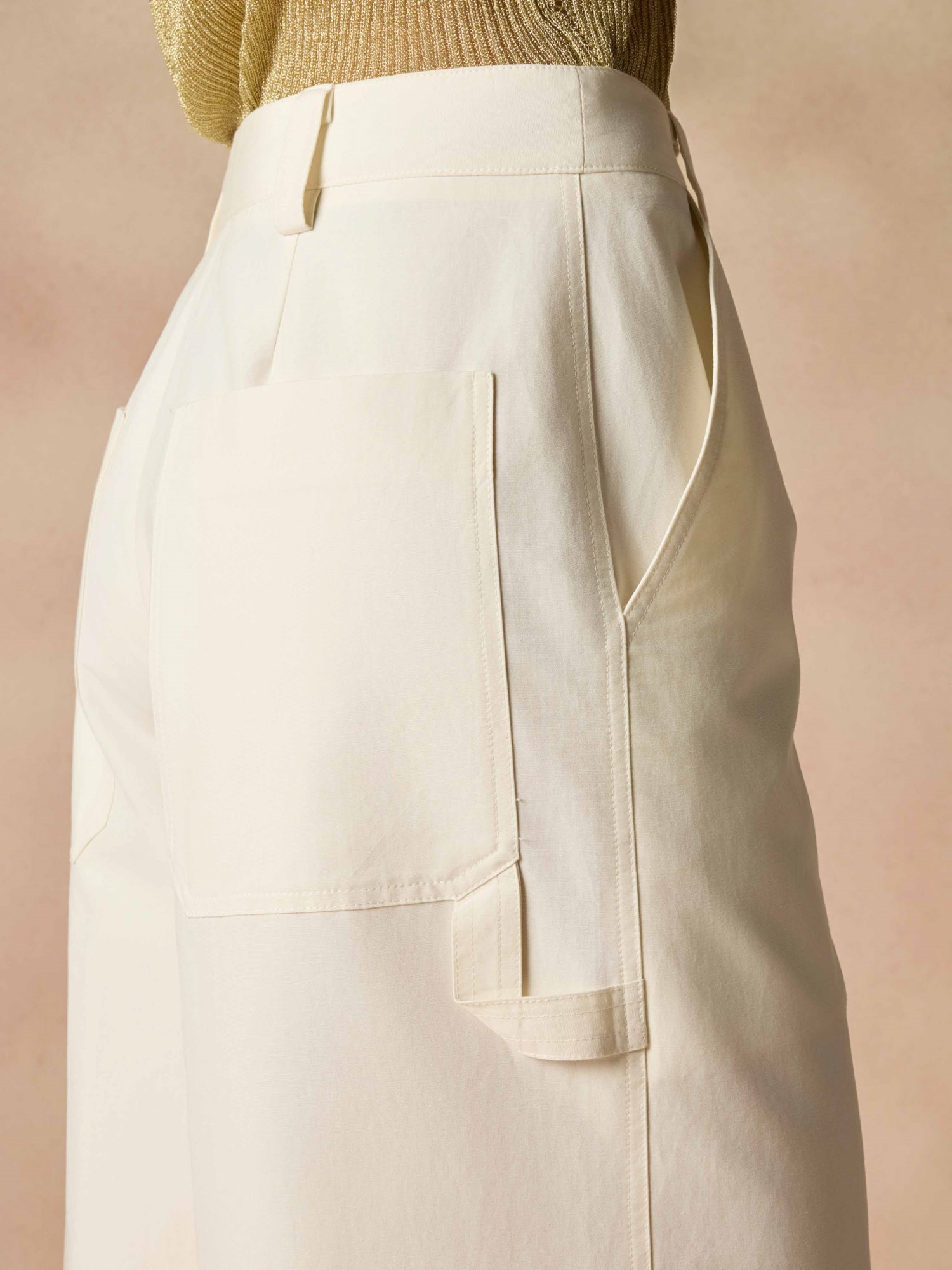 Ballantyne PALAZZO TROUSERS IN COTTON SILK - COD. BLT207 UCS00 10142