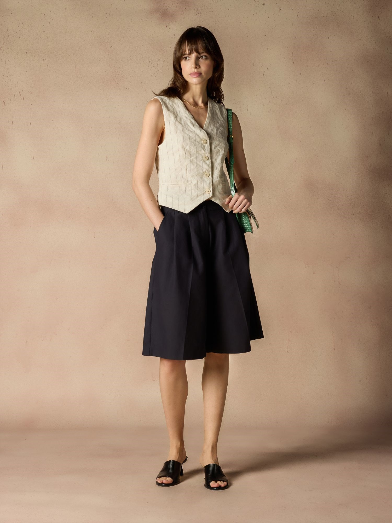 Ballantyne WRINKLED EFFECT PINSTRIPE VEST - COD. BLS012 RCT06 78011