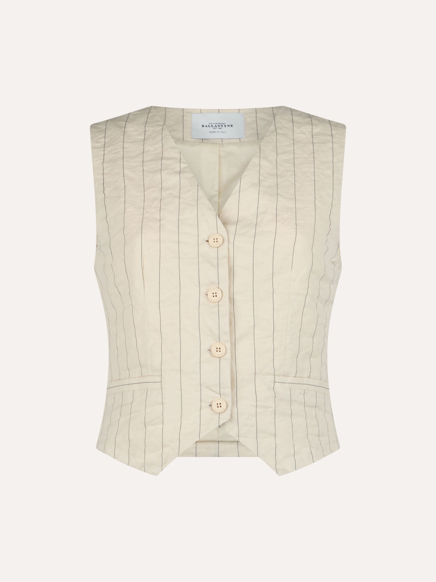 Ballantyne WRINKLED EFFECT PINSTRIPE VEST - COD. BLS012 RCT06 78011