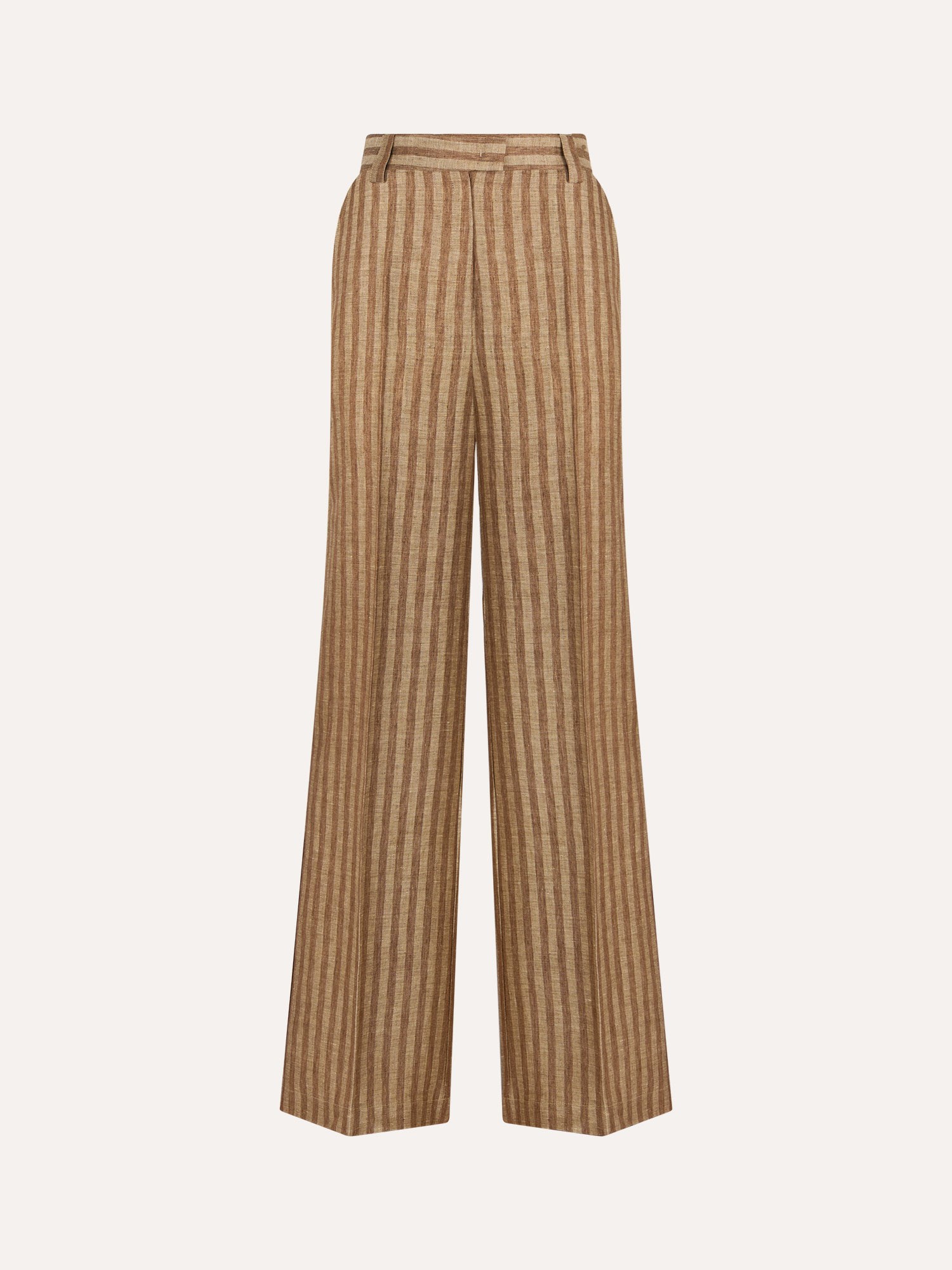 Ballantyne PANTALONI PALAZZO GESSATI IN 100% LINO - COD. BLT154 RLI00 14795