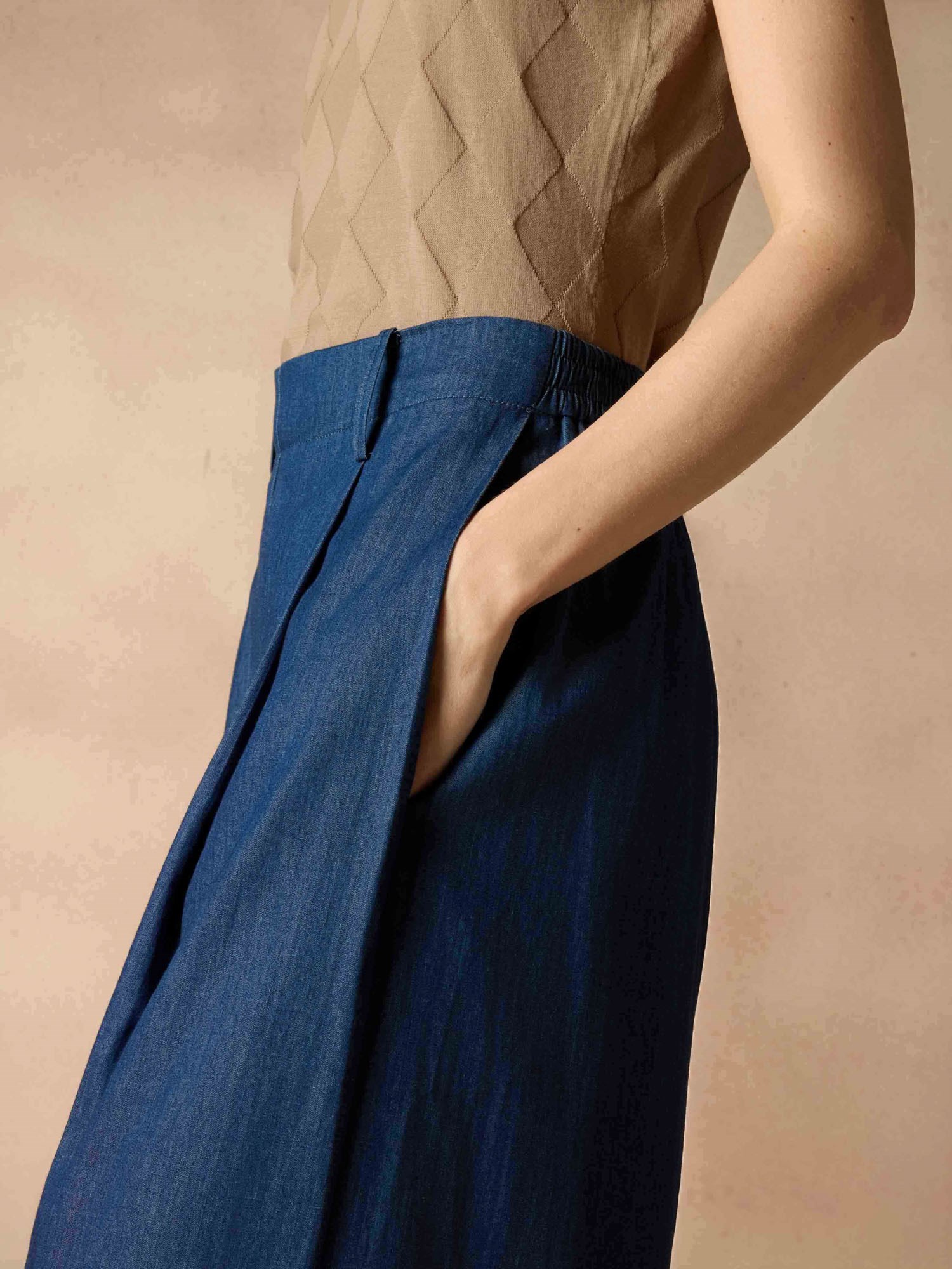 Ballantyne PALAZZO DENIM PANTS - COD. BLT145 UCTEL 13748