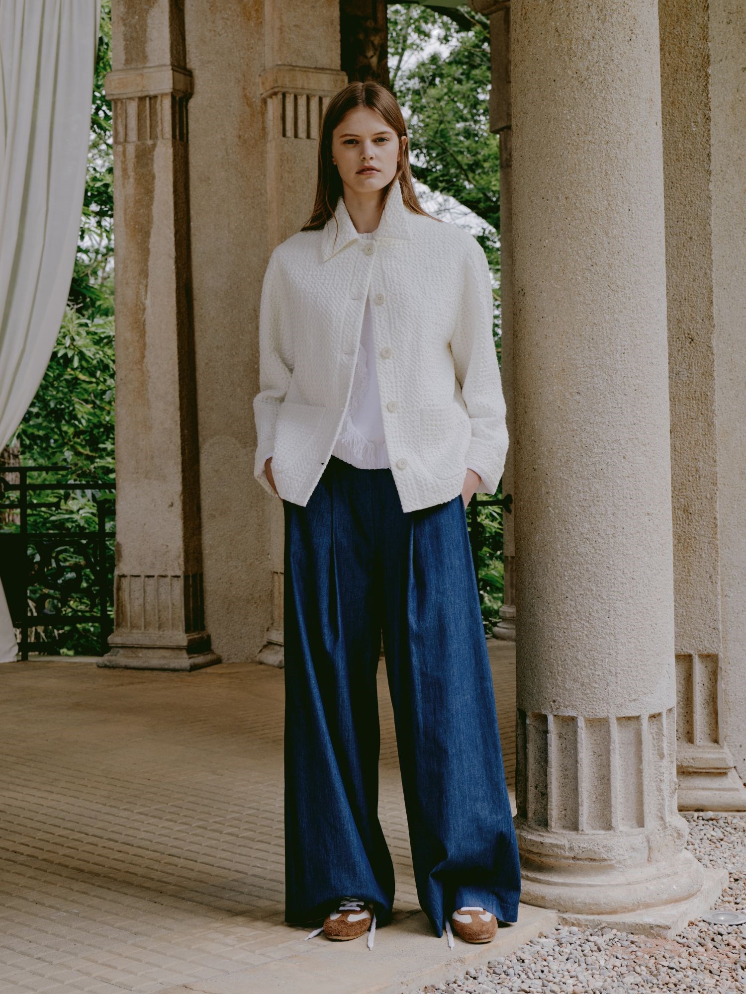 Ballantyne PALAZZO DENIM PANTS - COD. BLT145 UCTEL 13748