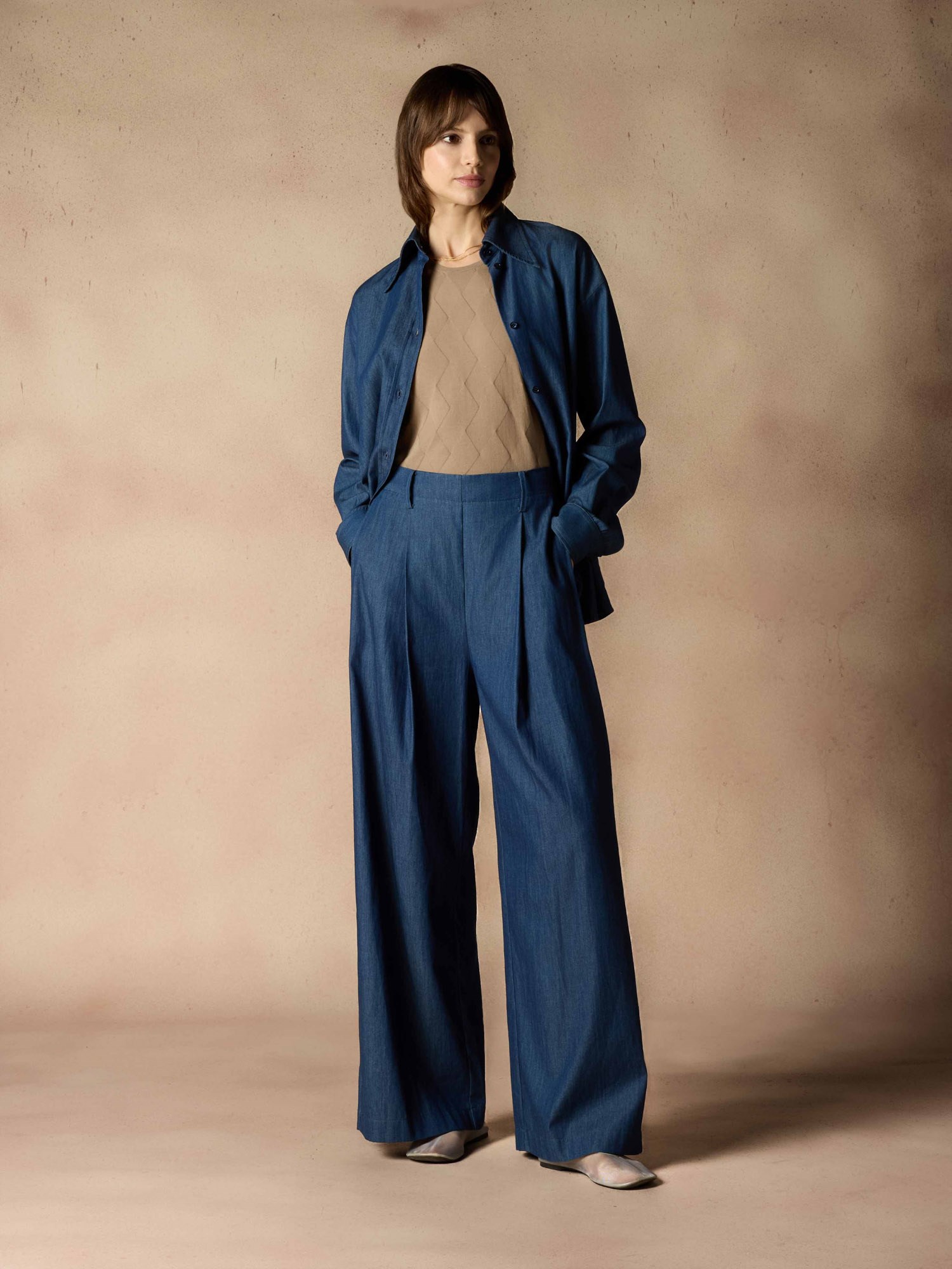 Ballantyne PALAZZO DENIM PANTS - COD. BLT145 UCTEL 13748