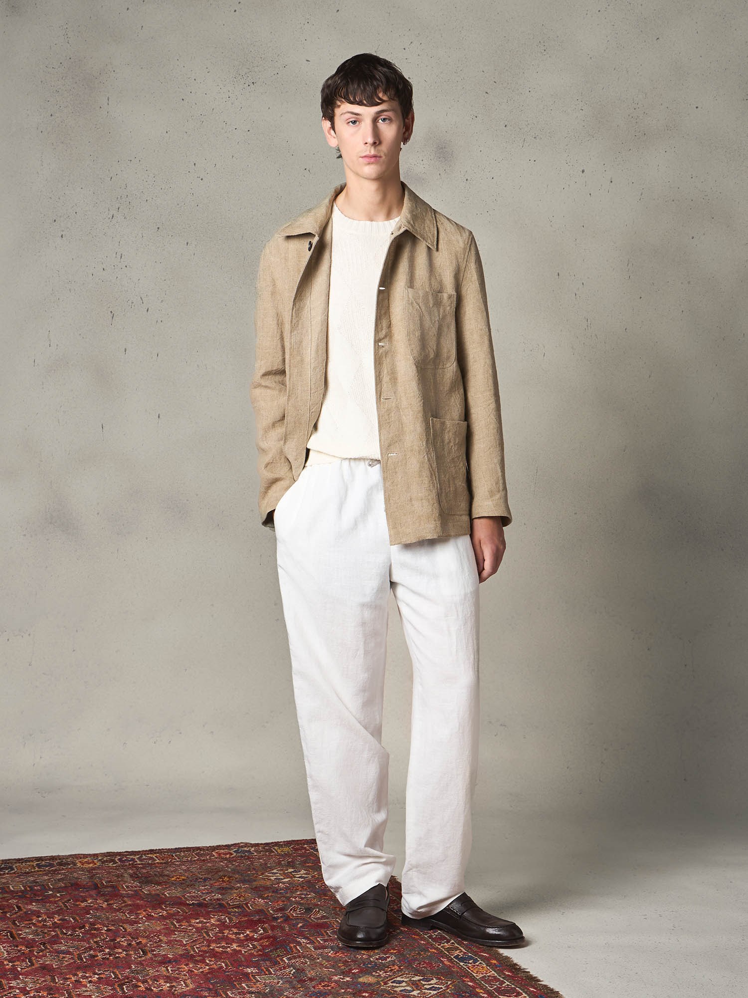 Ballantyne GIACCA LEGGERA IN LINO - COD. BMJ038 ULI00 15023