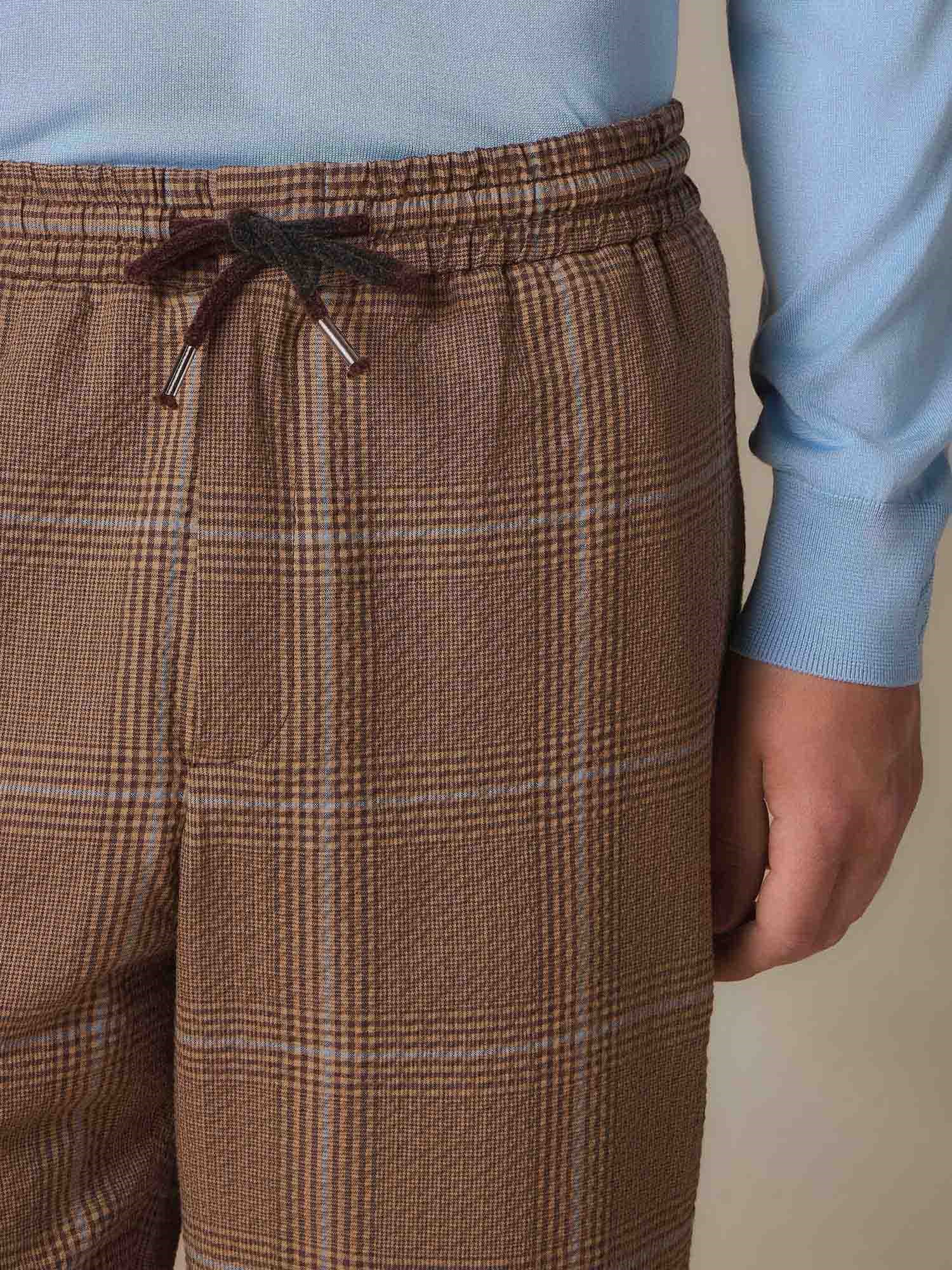 Ballantyne CHECK COTTON TROUSERS - COD. BMT105 KCR00 74005