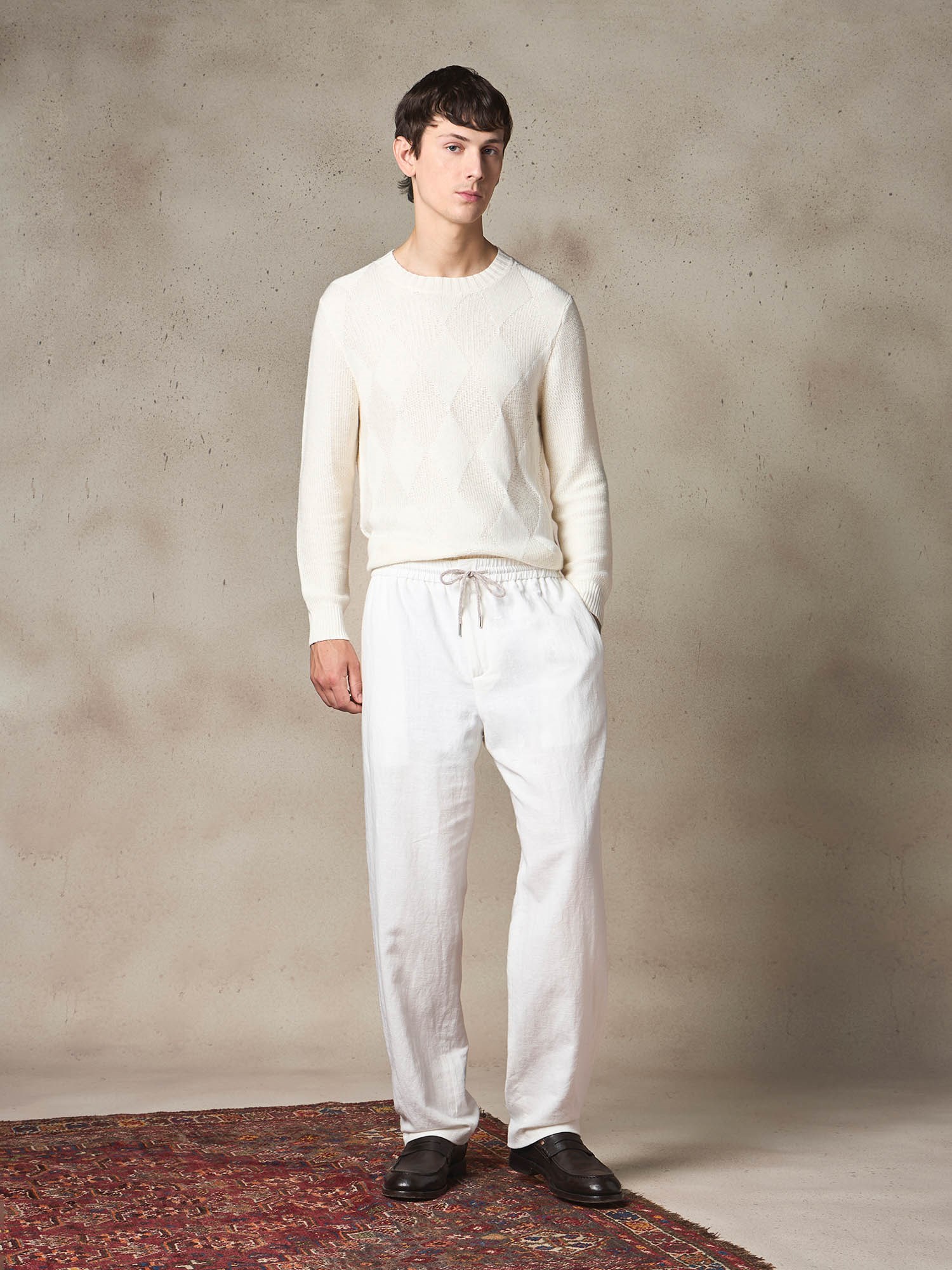 Ballantyne LINEN AND COTTON TROUSERS - COD. BMT105 ULI02 10156