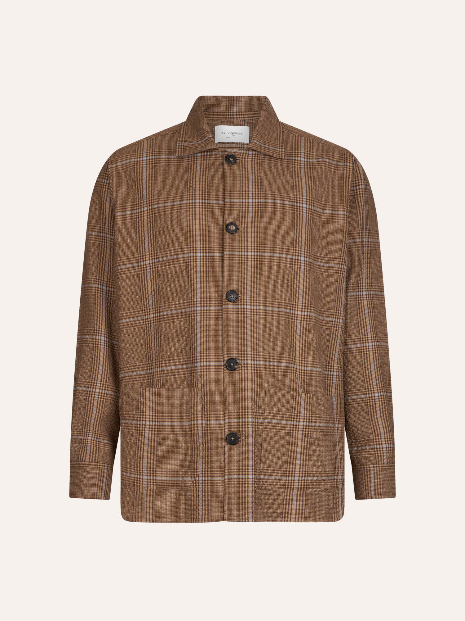Ballantyne COTTON JACKET WITH CHECK PRINT - COD. BMH042 KCR00 74005