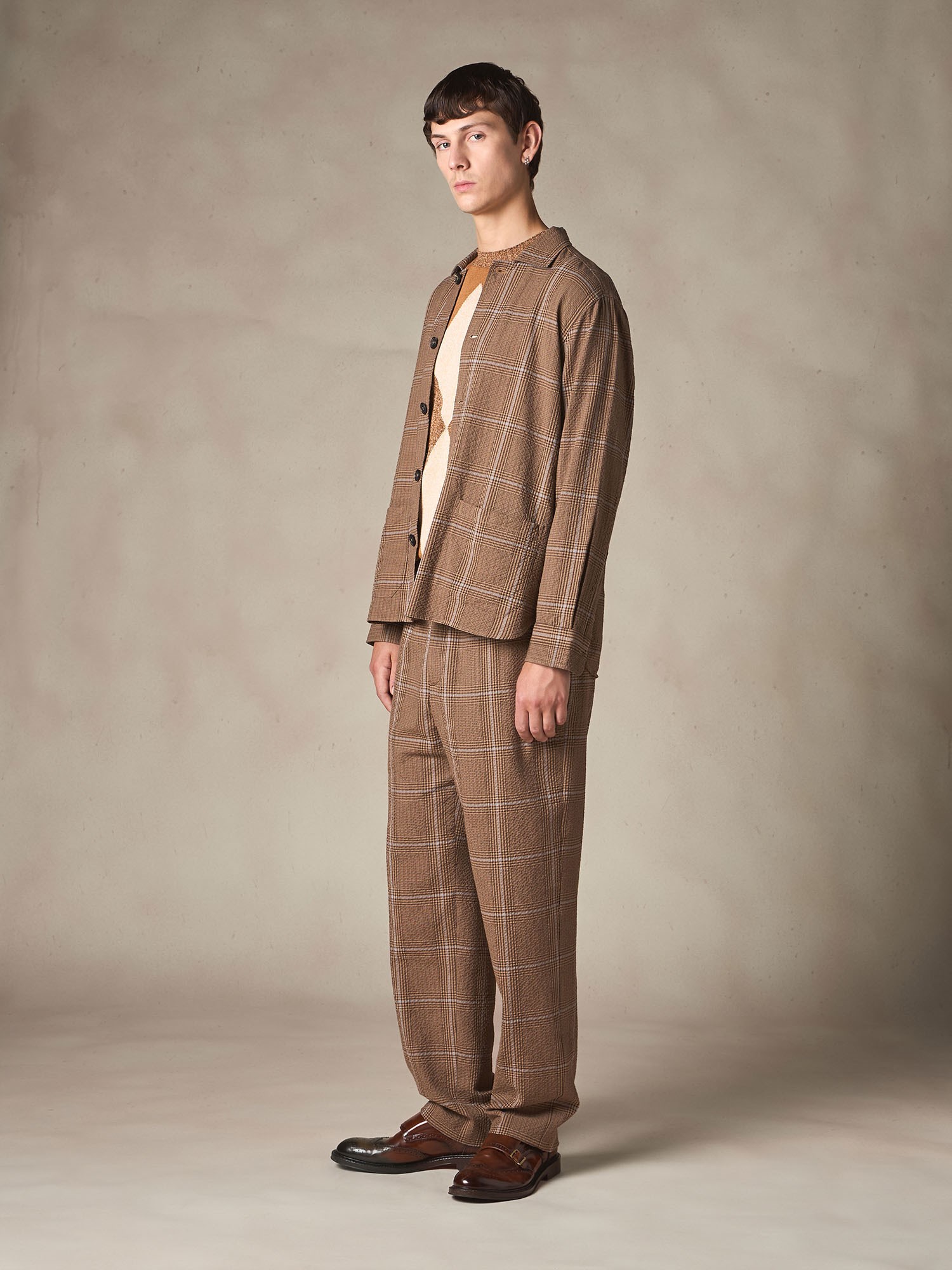 Ballantyne COTTON JACKET WITH CHECK PRINT - COD. BMH042 KCR00 74005