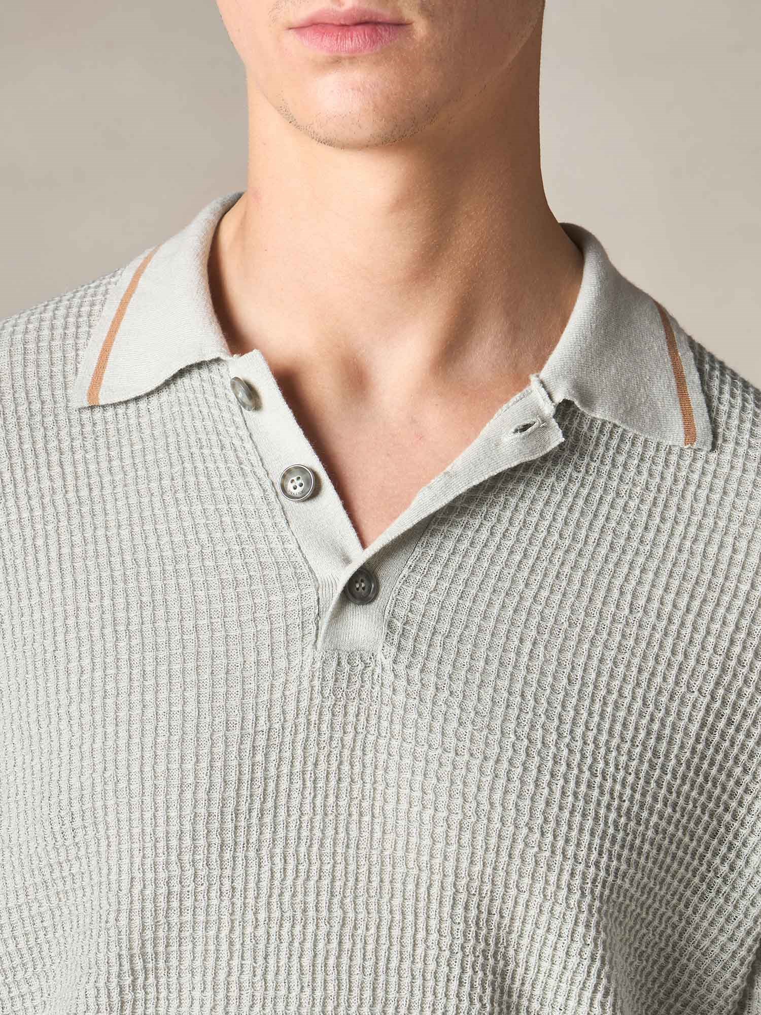 Ballantyne COTTON AND LINEN SHORT SLEEVED POLO - COD. B2W222 14C09 72500