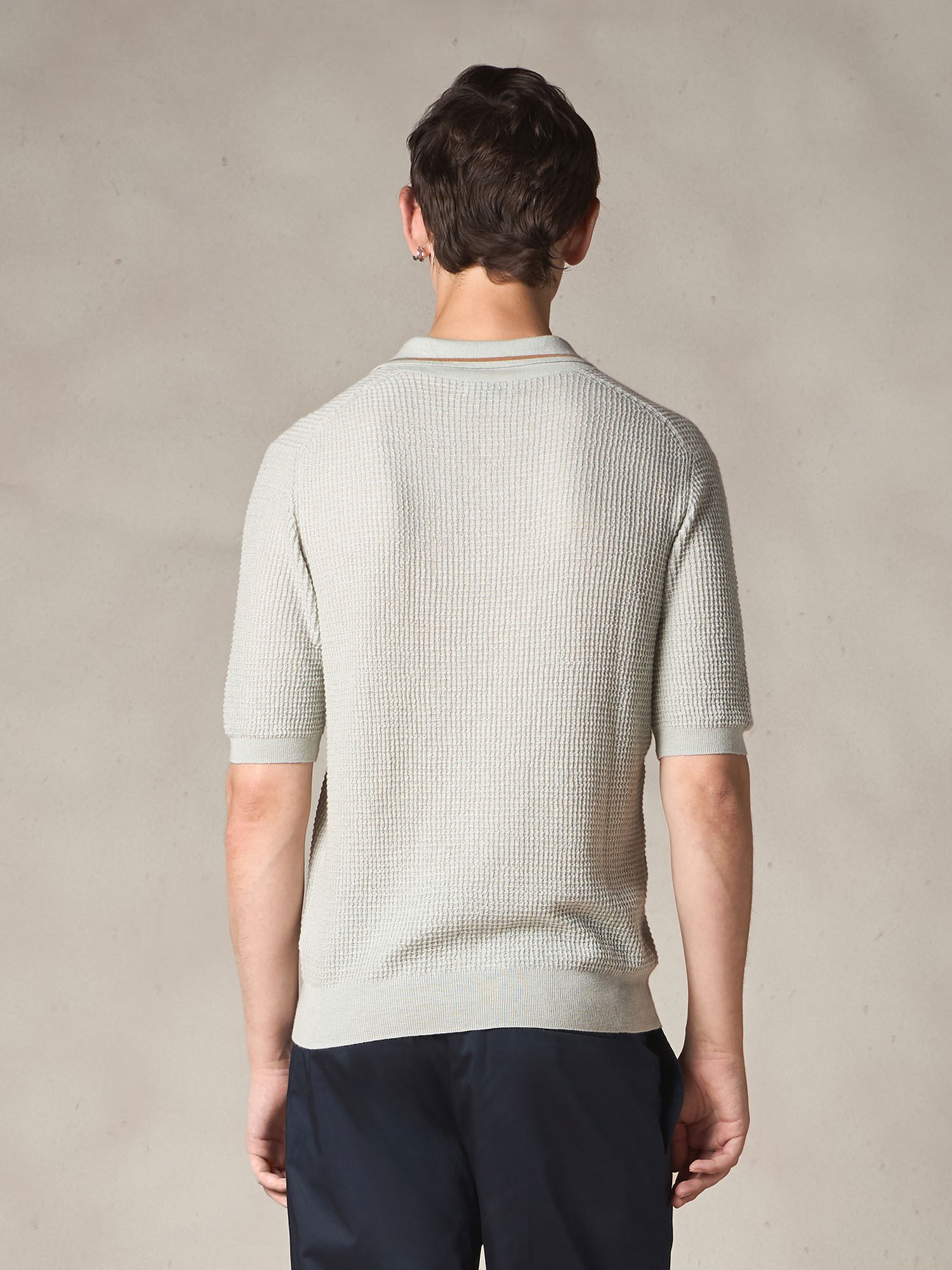 Ballantyne COTTON AND LINEN SHORT SLEEVED POLO - COD. B2W222 14C09 72500