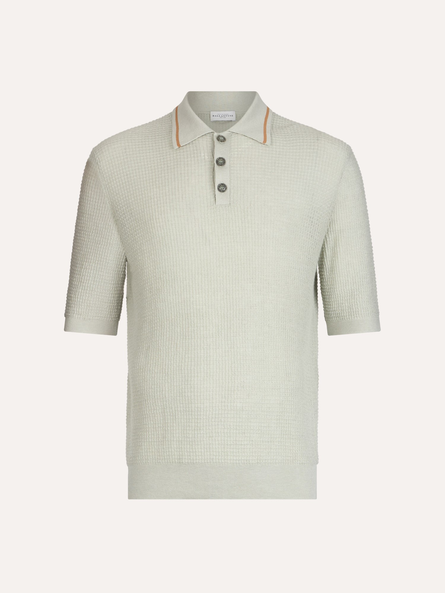 Ballantyne COTTON AND LINEN SHORT SLEEVED POLO - COD. B2W222 14C09 72500