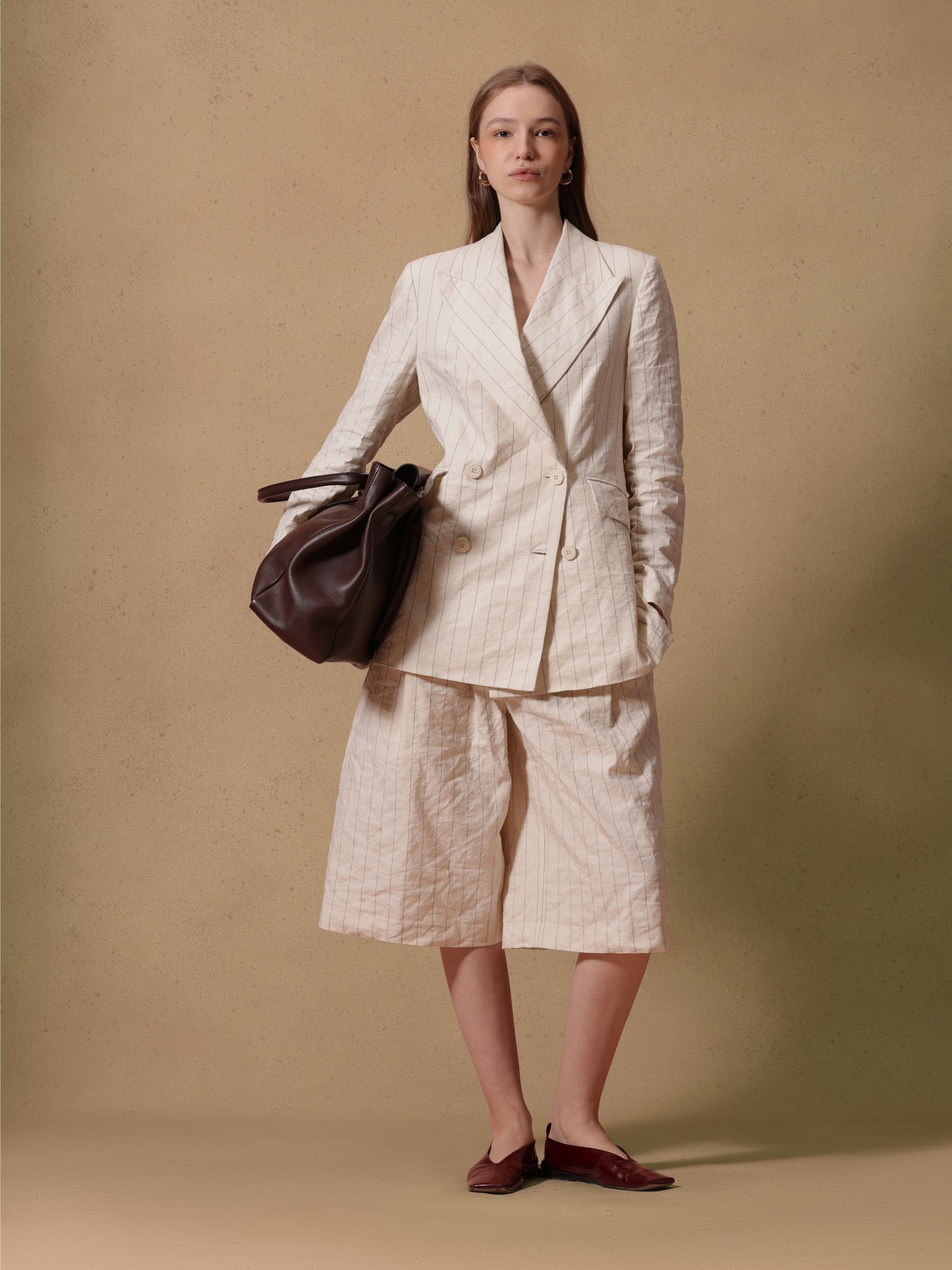 Ballantyne CRUMPLED COTTON PINSTRIPE JACKET - COD. BLJ016 RCT06 78011