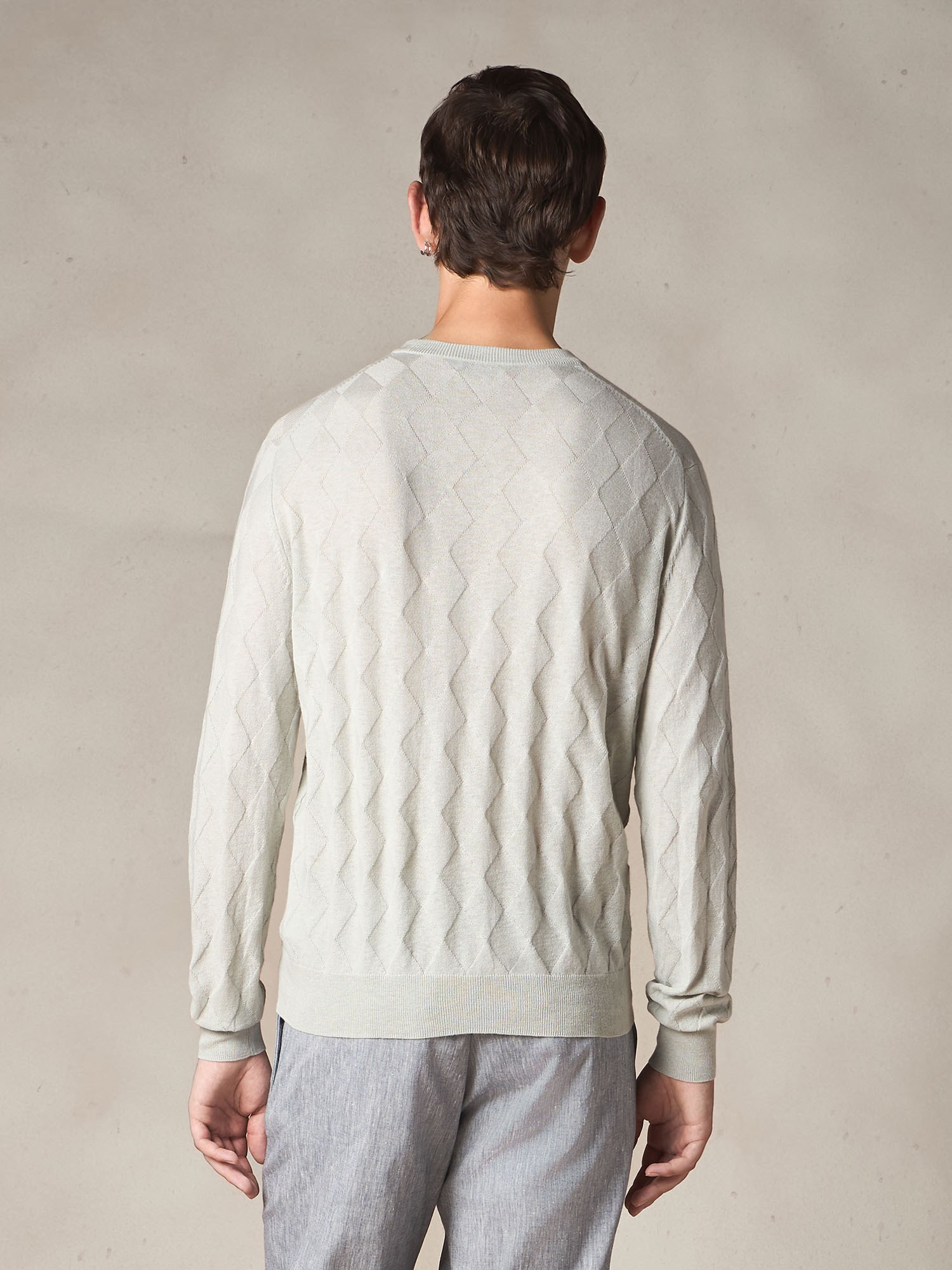Ballantyne MAGLIA DIAMOND IN COTONE E LINO - COD. B2P000 14C26 12686