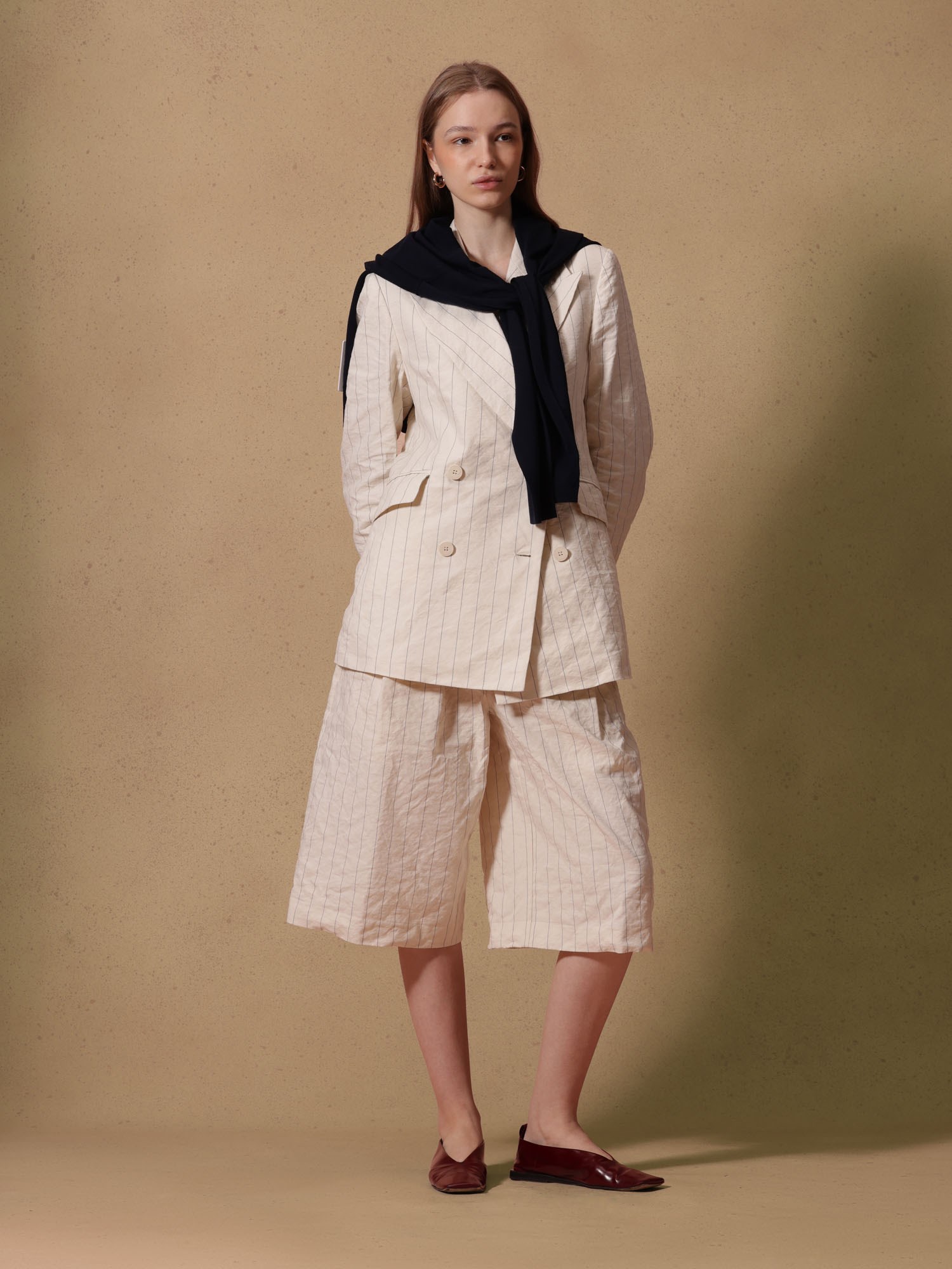 Ballantyne PINSTRIPED COTTON BERMUDA SHORTS - COD. BLT182 RCT06 78011