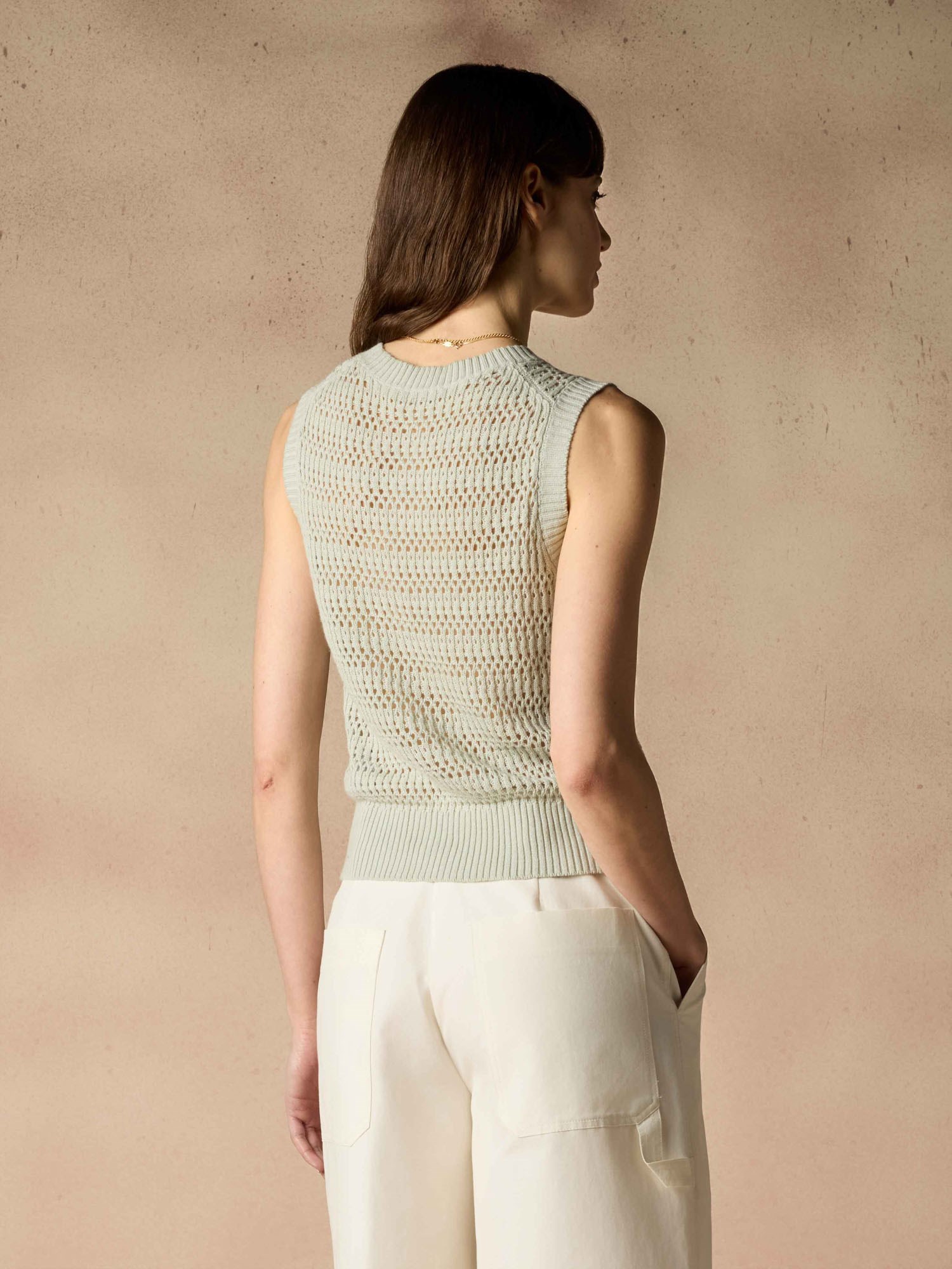 Ballantyne TOP IN COTONE E LINO PUNTO PIZZO - COD. B1S162 7C105 12686