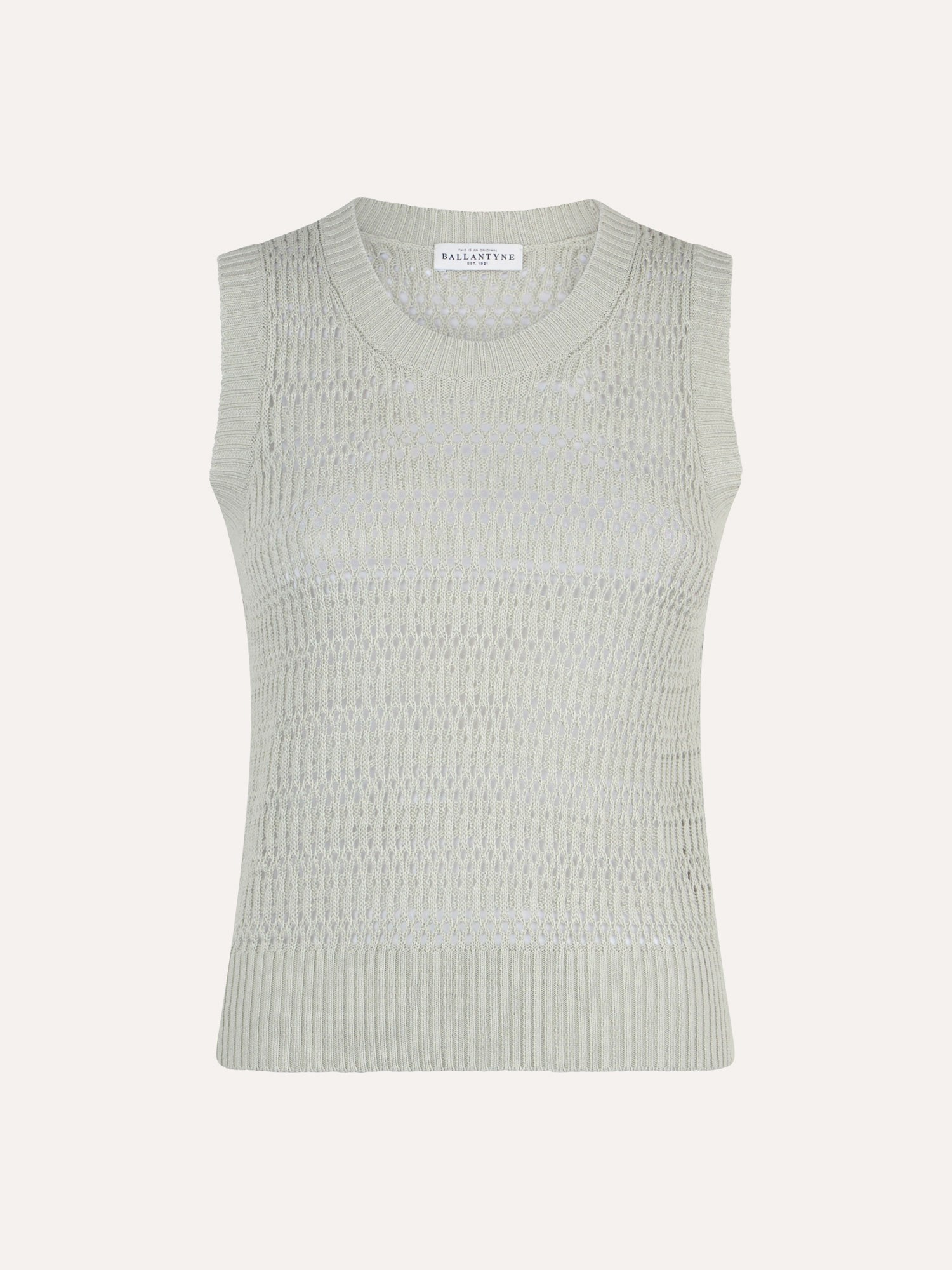 Ballantyne TOP IN COTONE E LINO PUNTO PIZZO - COD. B1S162 7C105 12686