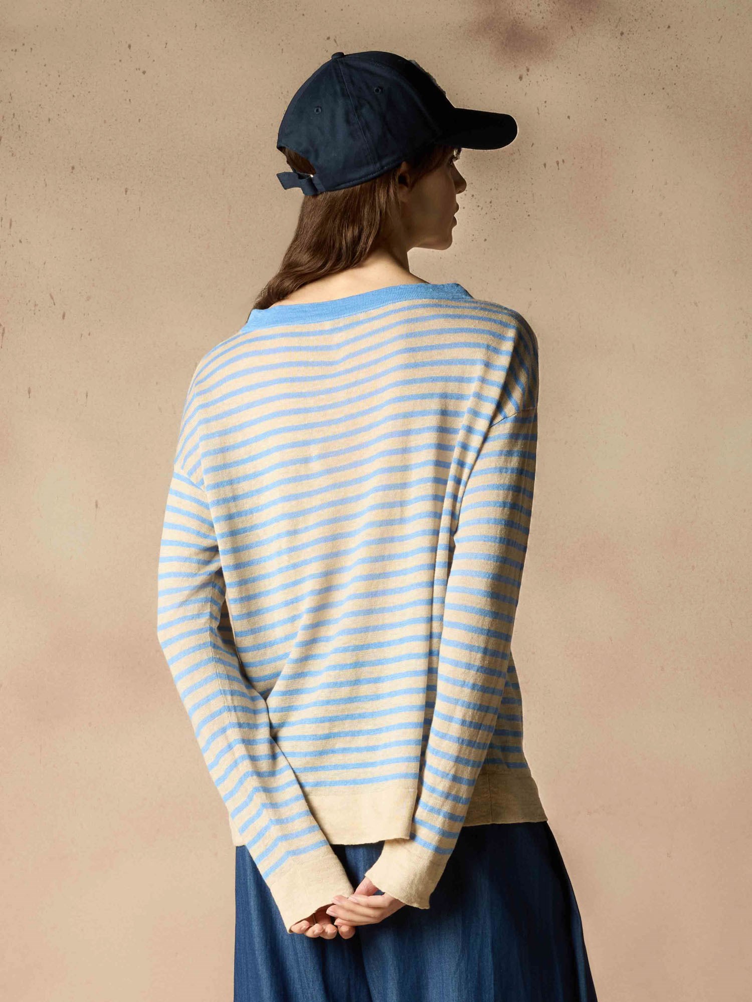 Ballantyne 100% LINEN BATEAU NECK PULLOVER - COD. B1P787 14L12 93193