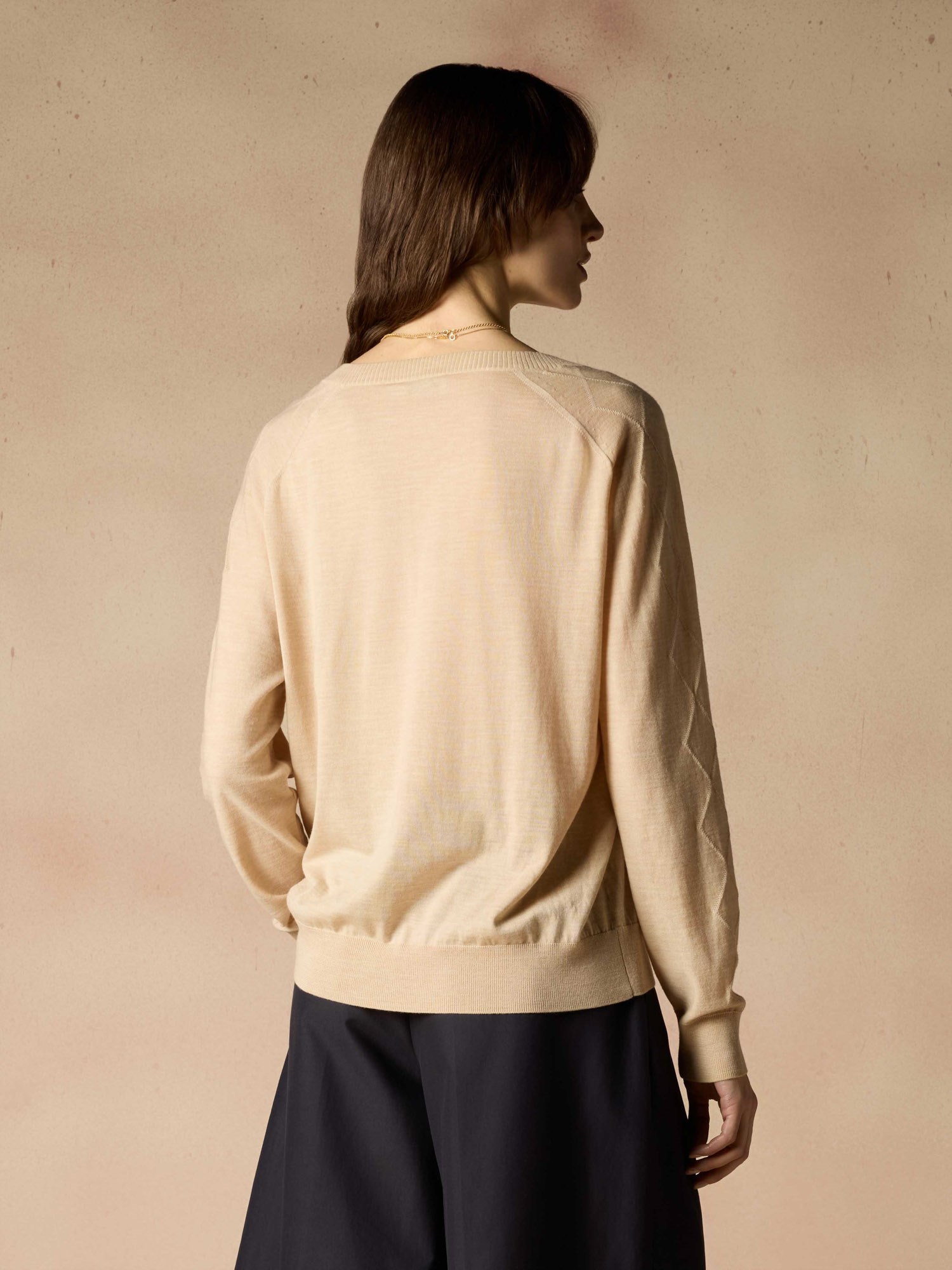 Ballantyne MAGLIA SCOLLO A V IN LANA BASOLAN - COD. B1P736 16W33 14769