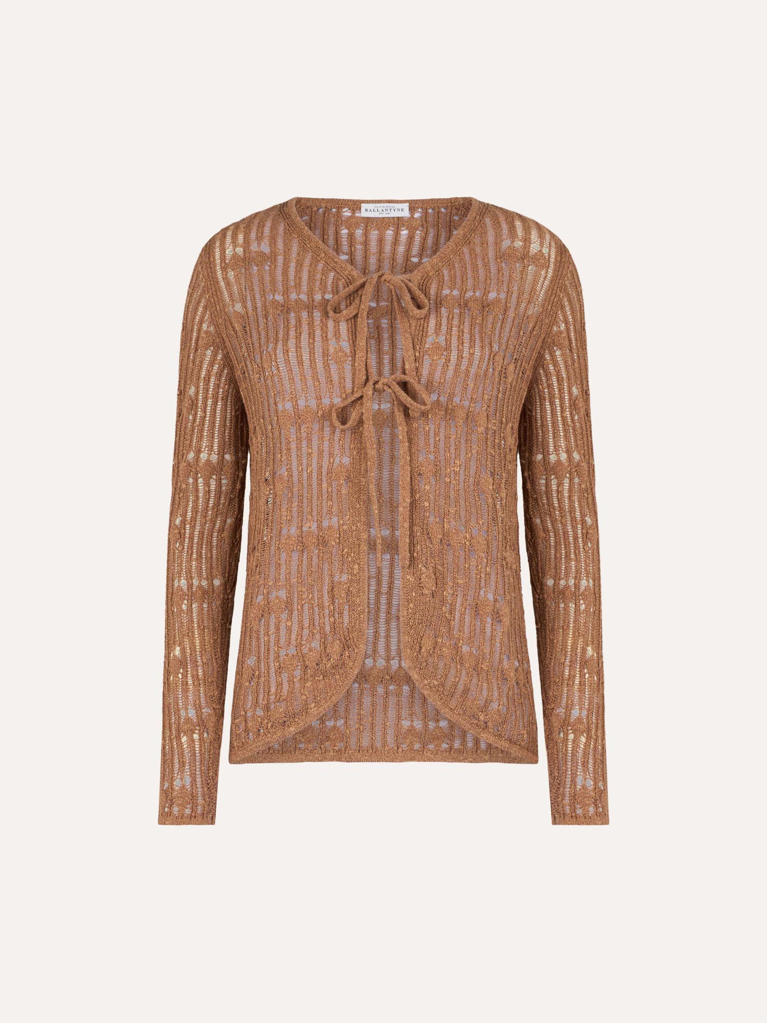 Ballantyne PERFORATED CARDIGAN WITH LACES - COD. B1K371 5C027 14559