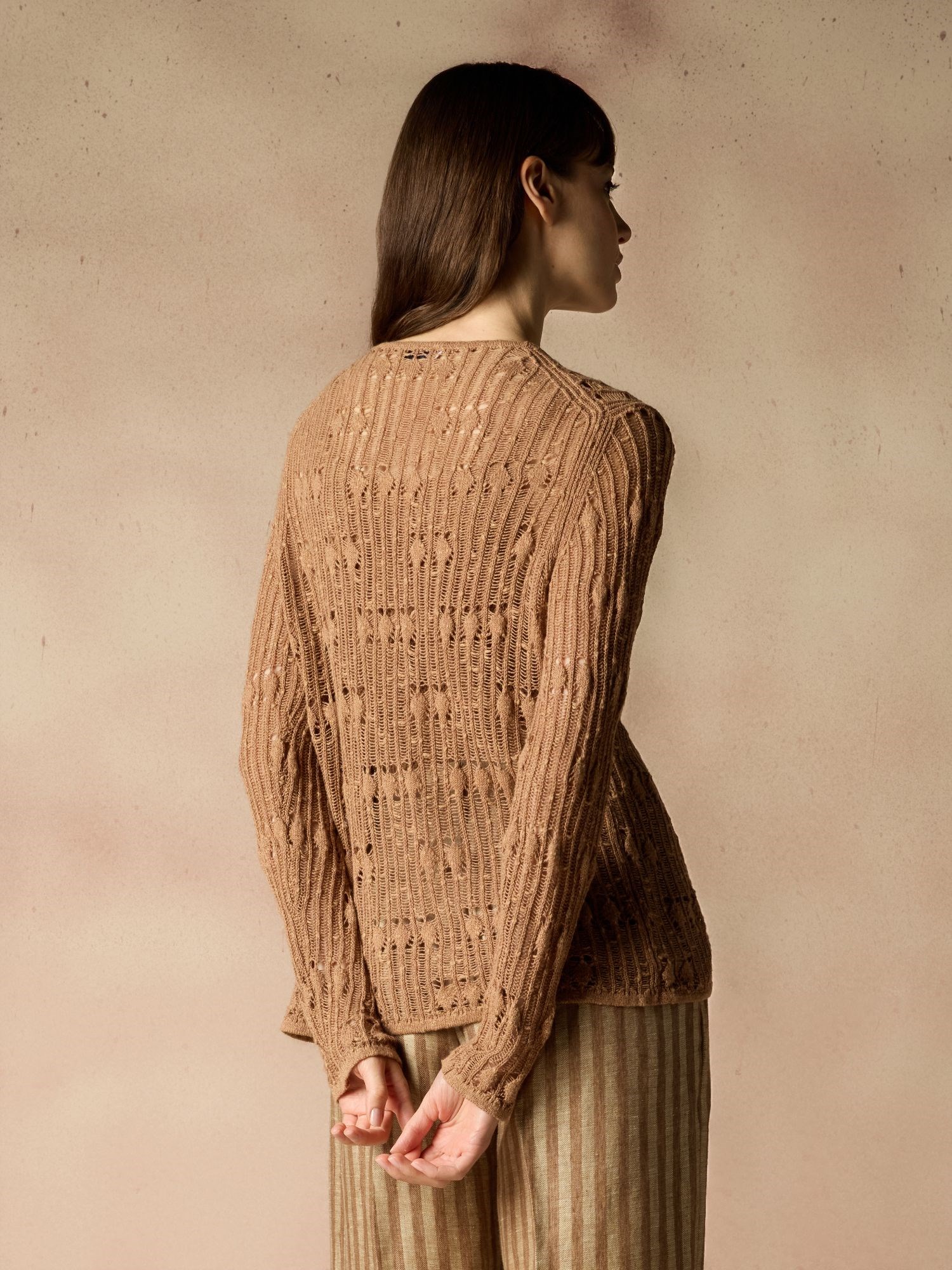 Ballantyne PERFORATED CARDIGAN WITH LACES - COD. B1K371 5C027 14559