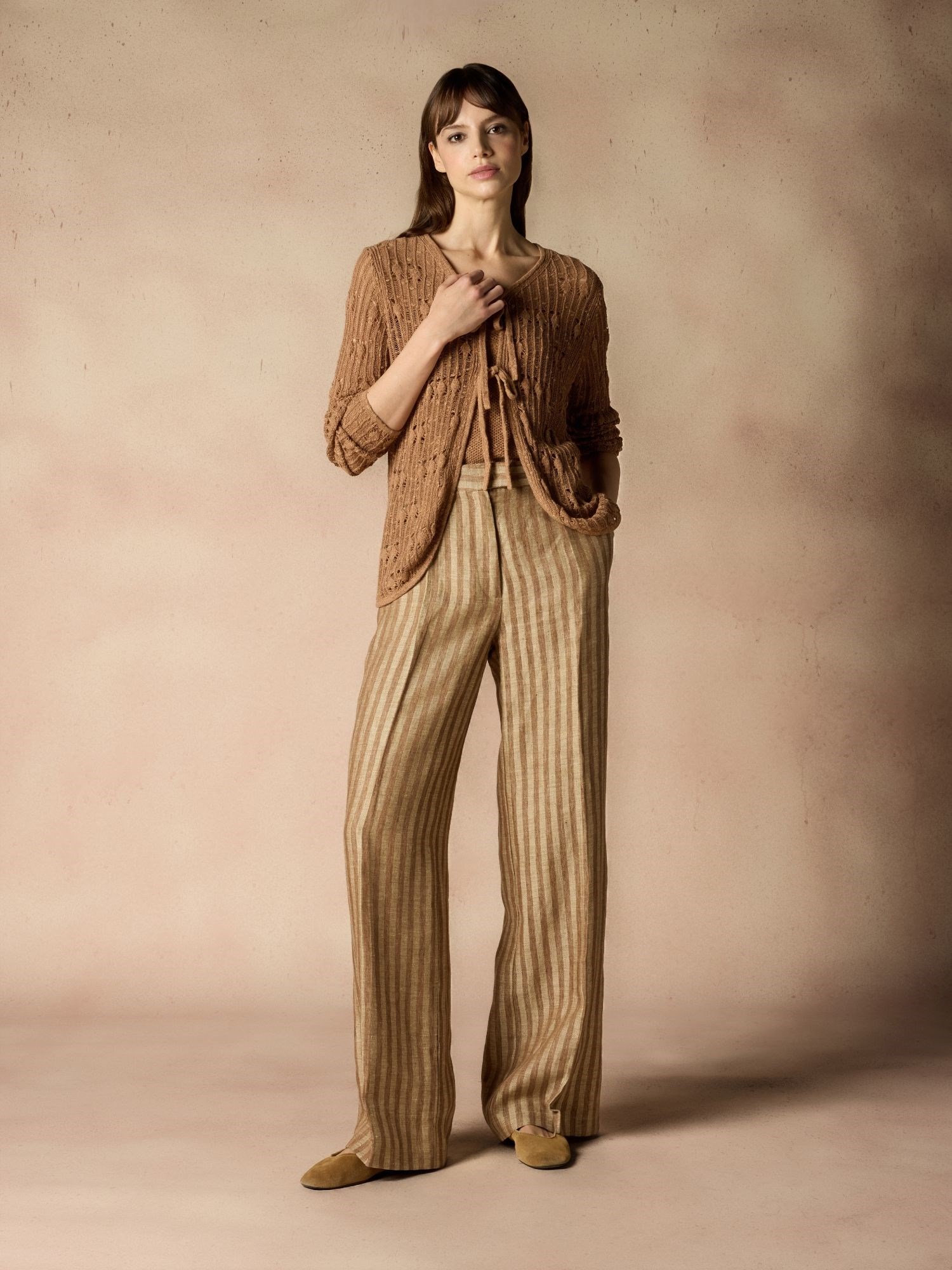 Ballantyne PERFORATED CARDIGAN WITH LACES - COD. B1K371 5C027 14559