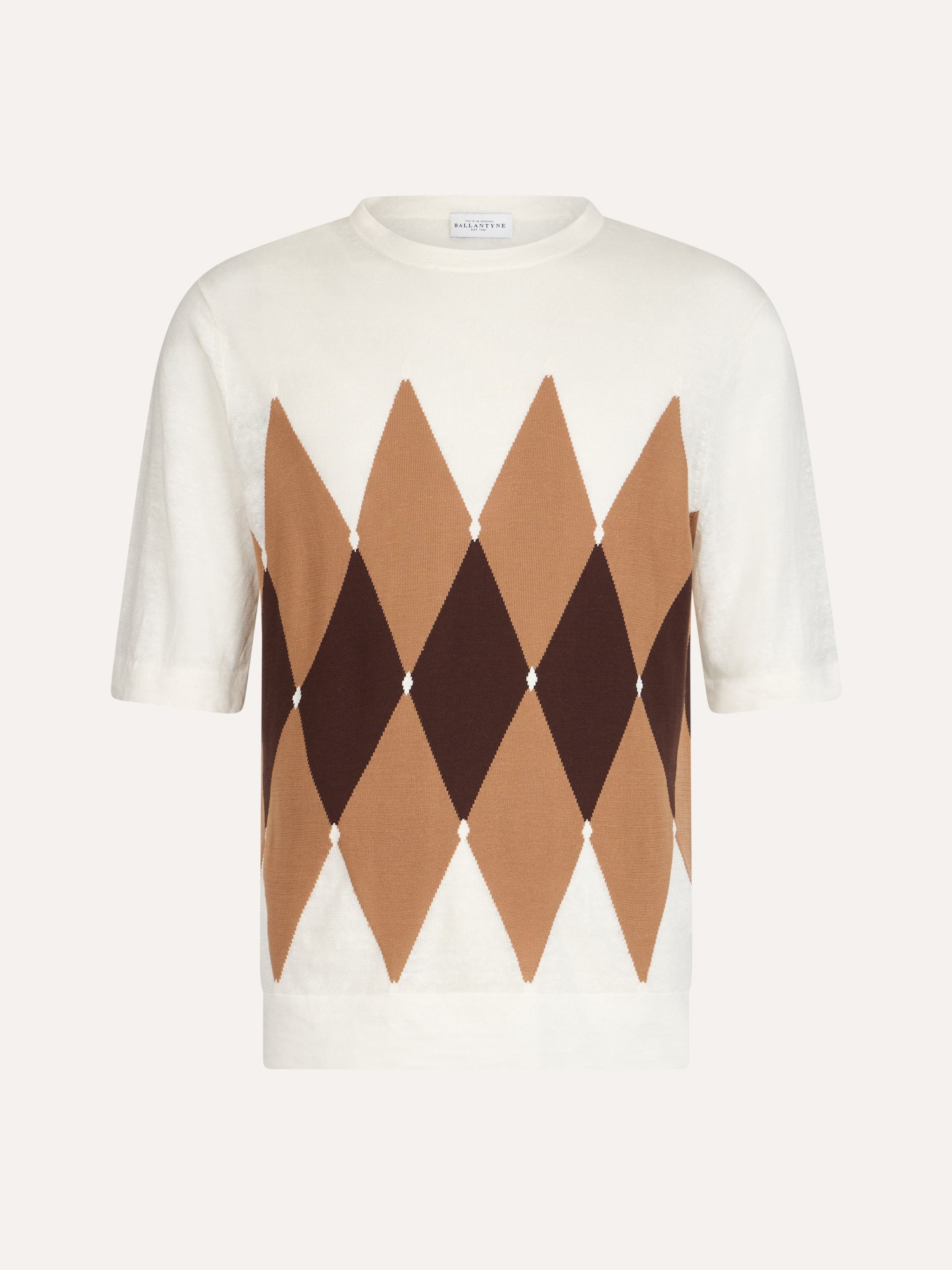 Ballantyne T-SHIRT DIAMOND IN LINO E COTONE - COD. B2W025 14L20 98165