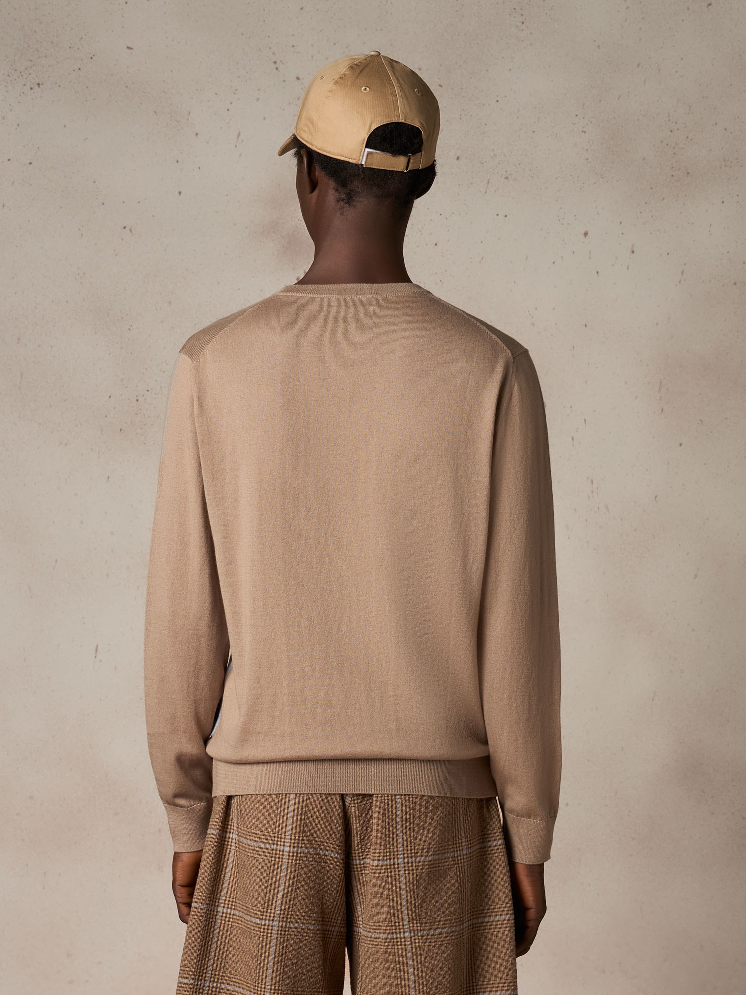 Ballantyne ROMBO CLASSICO SCOLLO A V IN COTONE E CASHMERE - COD. B2P001 14CA8 94142