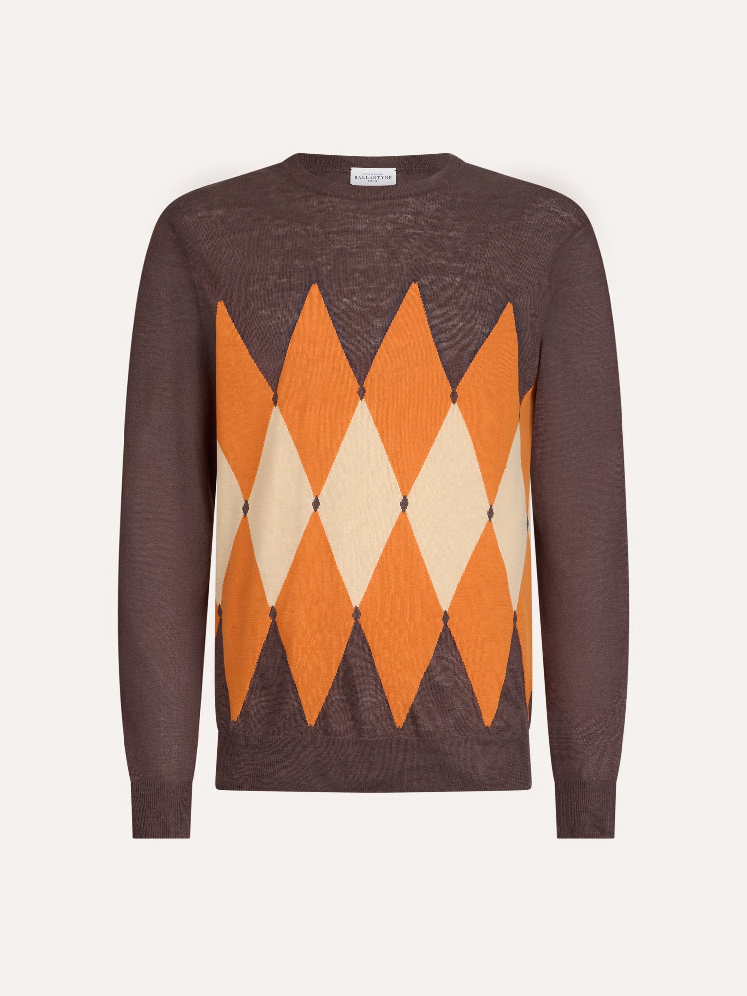 Ballantyne DIAMOND PATTERN COTTON AND LINEN SWEATER - COD. B2P000 14L20 94544