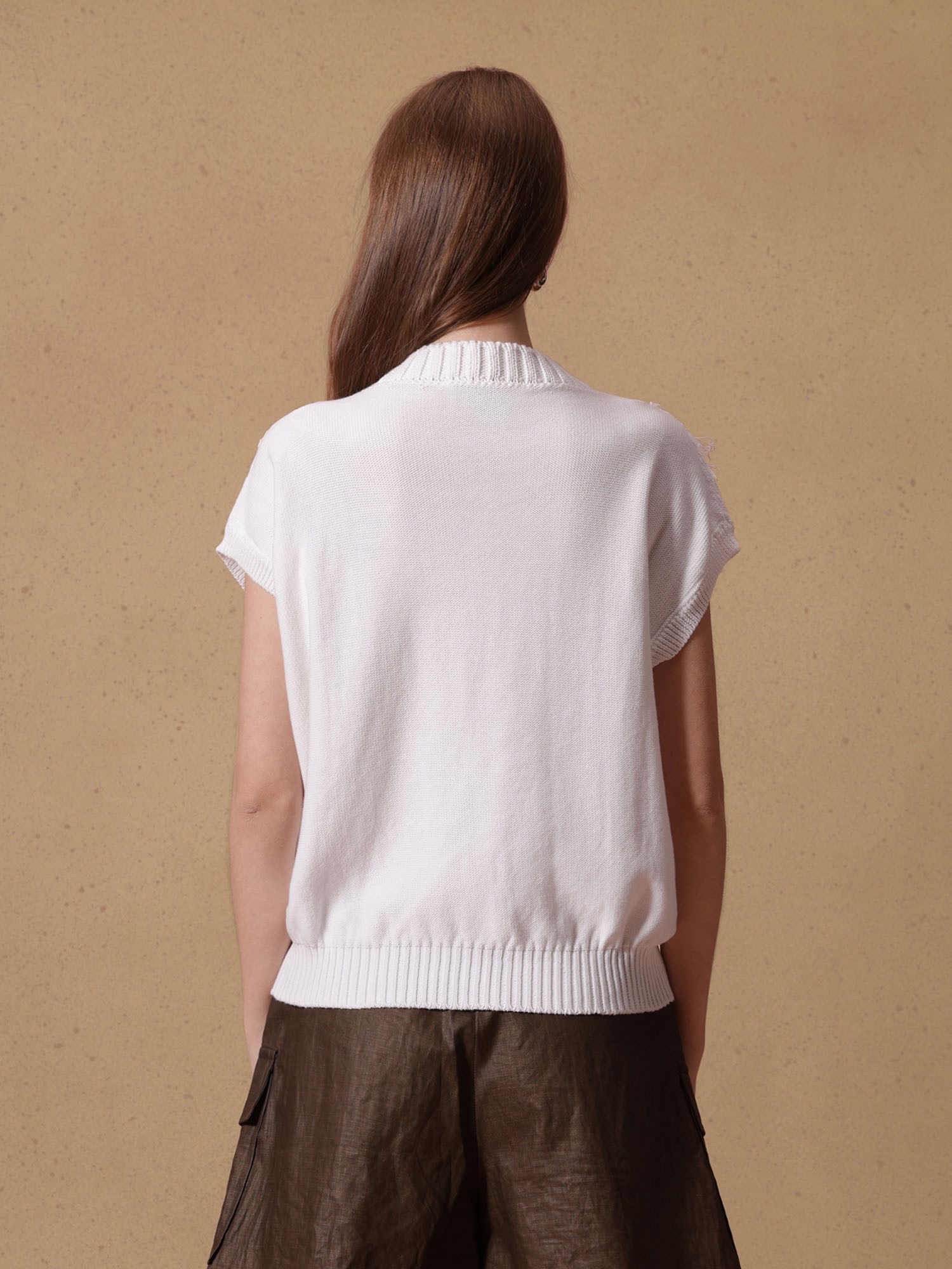 Ballantyne MAGLIA IN COTONE CON FRANGE - COD. B1S158 7C103 10156